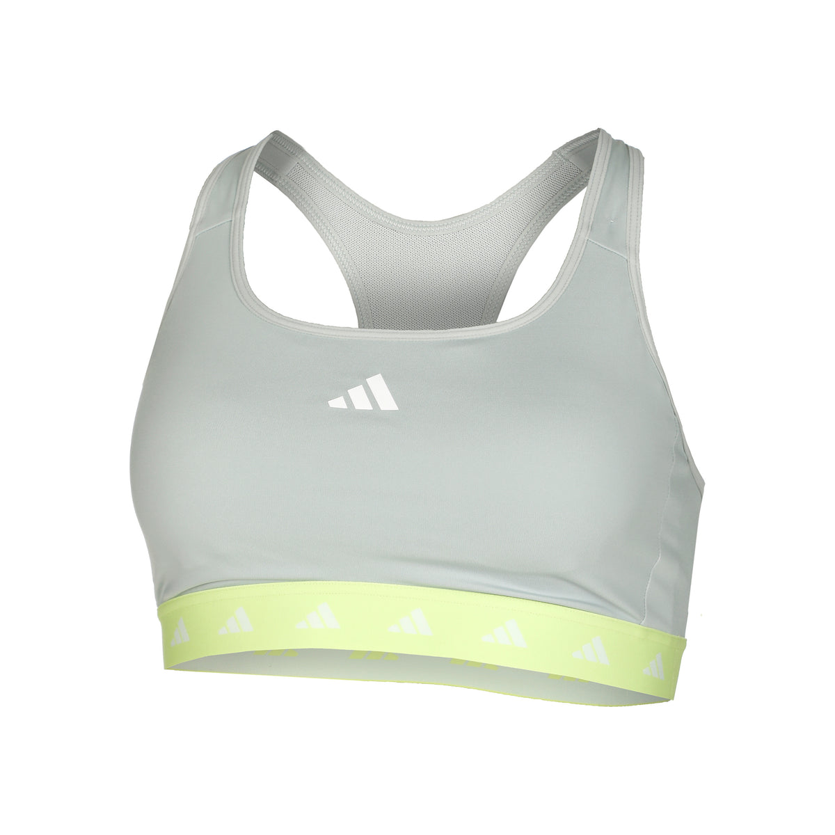 adidas Power Medium-Support Tech-Fit Sportovní podprsenka Dámy - stříbrná, světle zelená