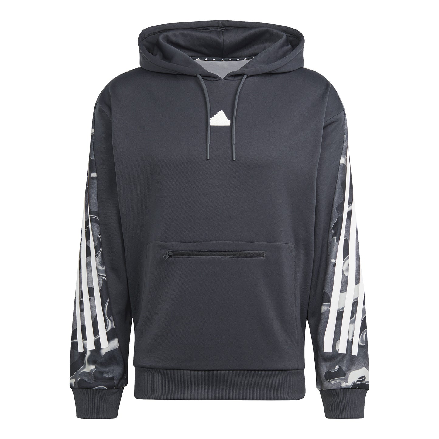 adidas Future Icon AOP Hoody Muži - černá, bílá