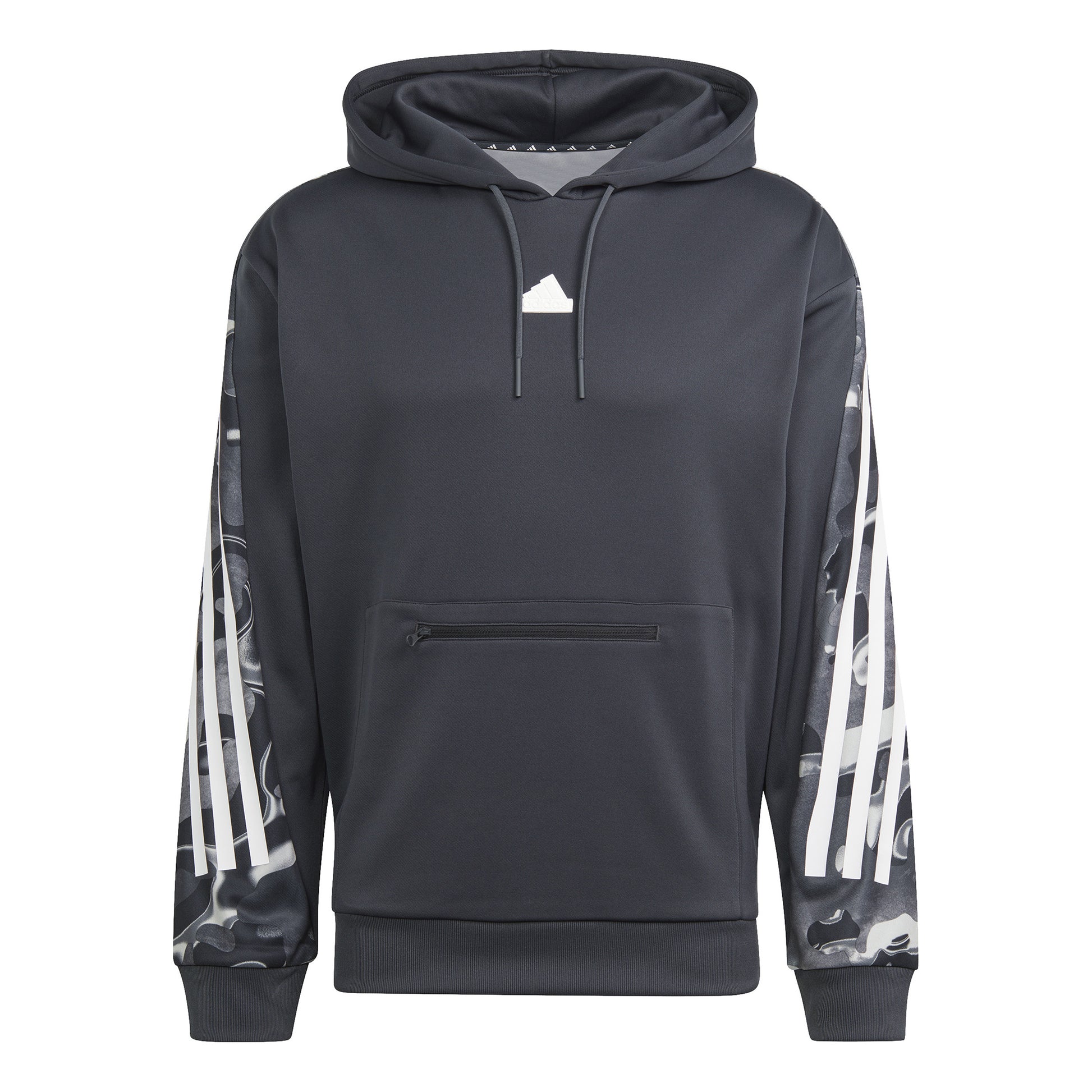 adidas Future Icon AOP Hoody Muži - černá, bílá