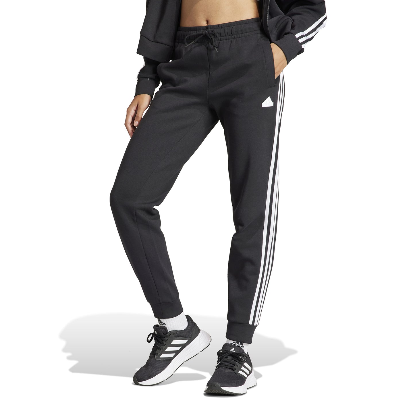 adidas Future Icon 3 Stripes Regular Tréninkové kalhoty Dámy - černá, bílá