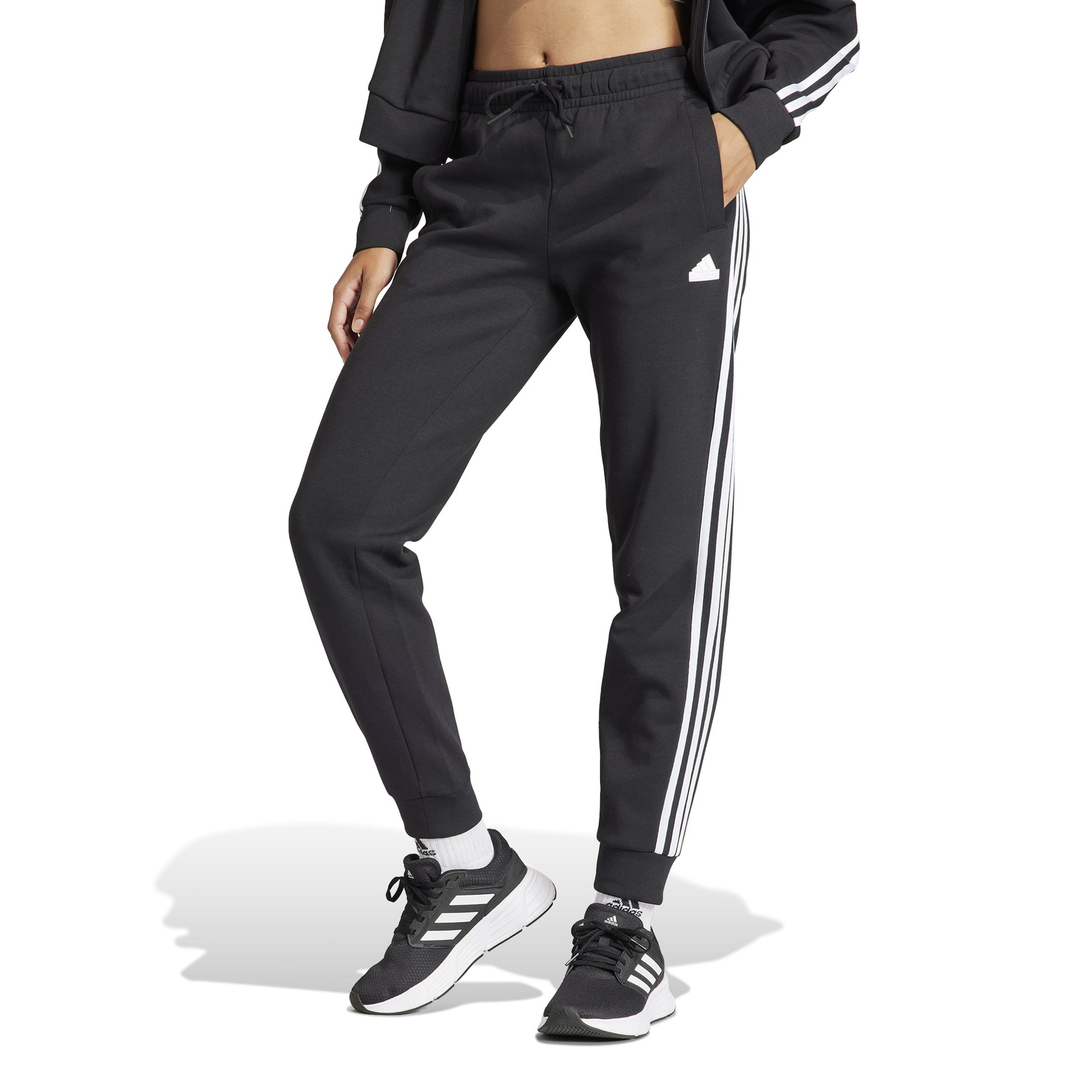 adidas Future Icon 3 Stripes Regular Tréninkové kalhoty Dámy - černá, bílá
