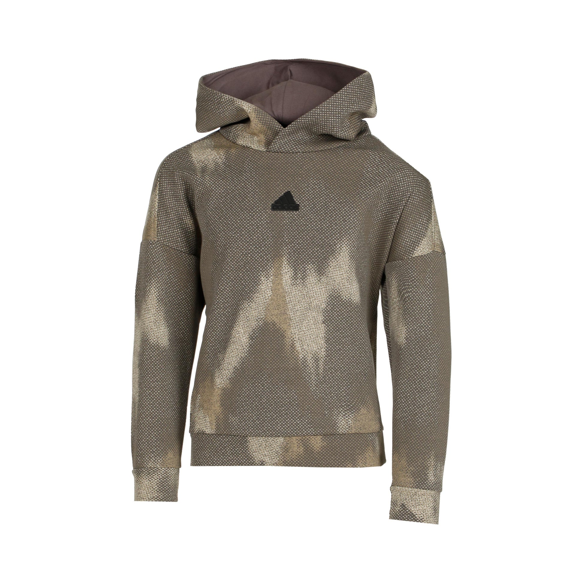 adidas AOP Hoody Chlapci - khaki, šedá