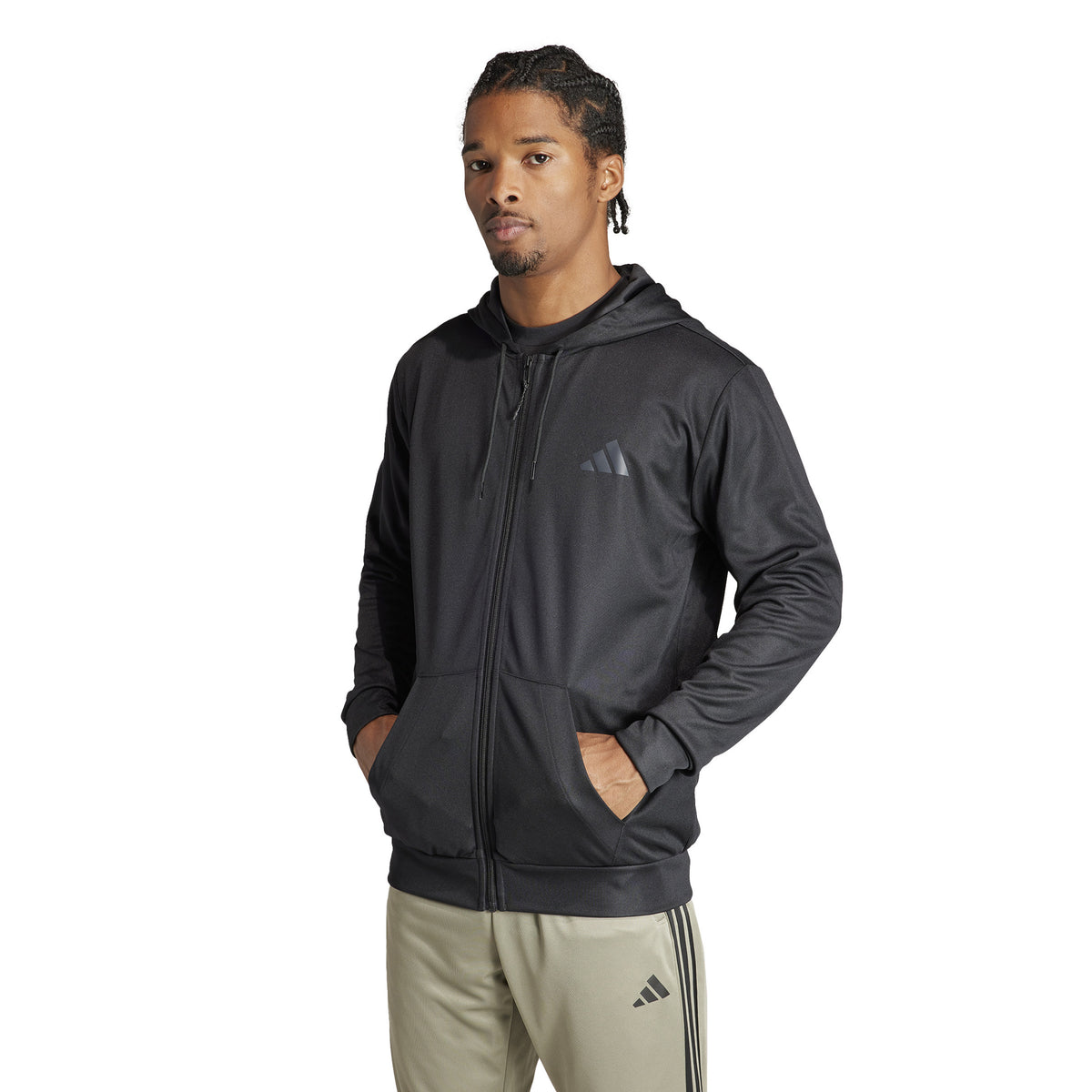adidas Essentials Sea Mikina s kapucí Muži - černá,