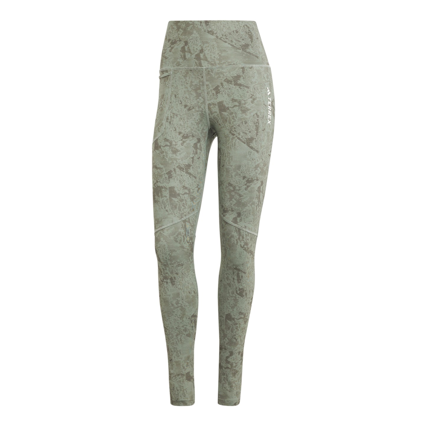 adidas Terrex MT AOP Tight Bežecké Pančuchy Dámy-Olivová