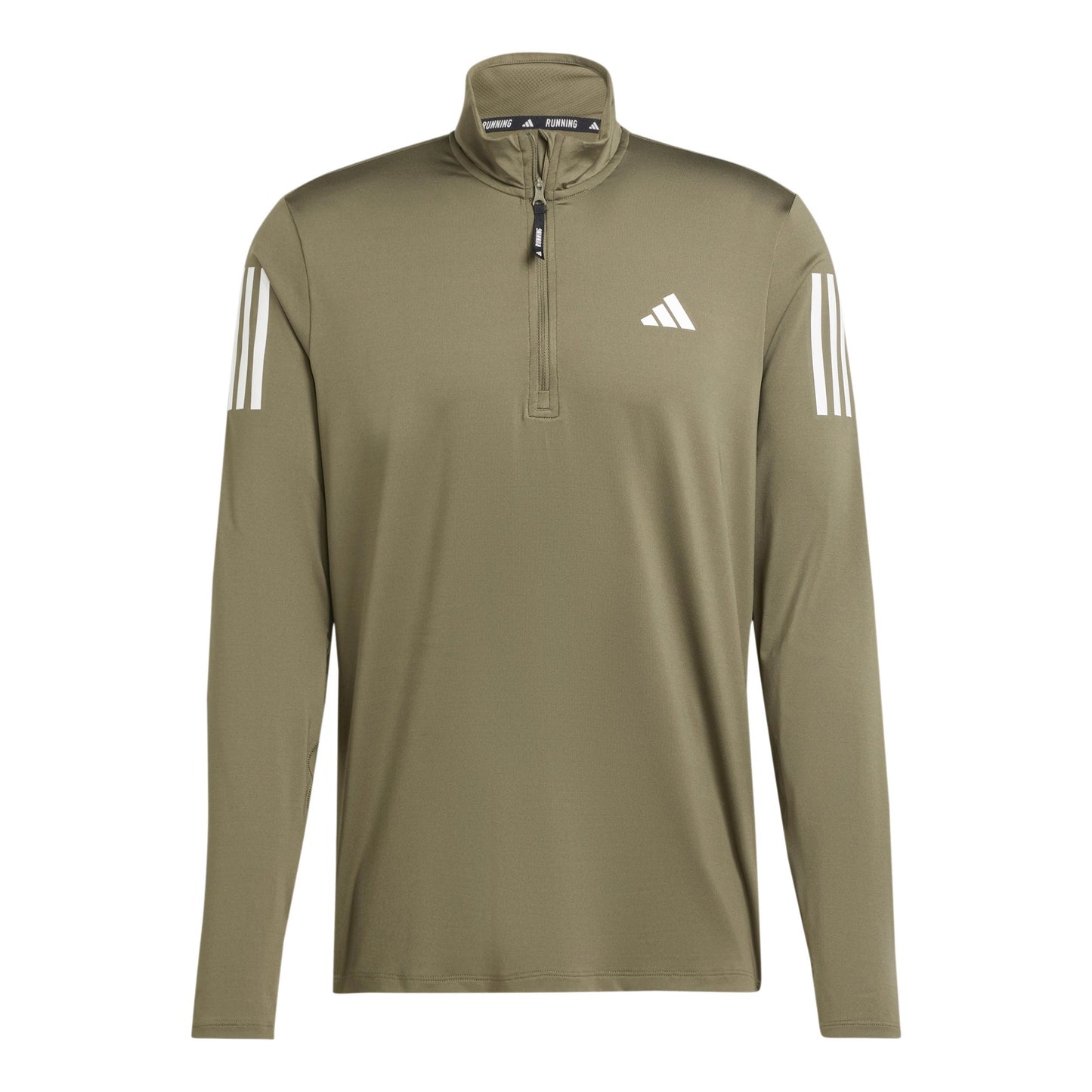 adidas Own The Run B Half-Zip S dlouhým rukávem Muži - olivová,