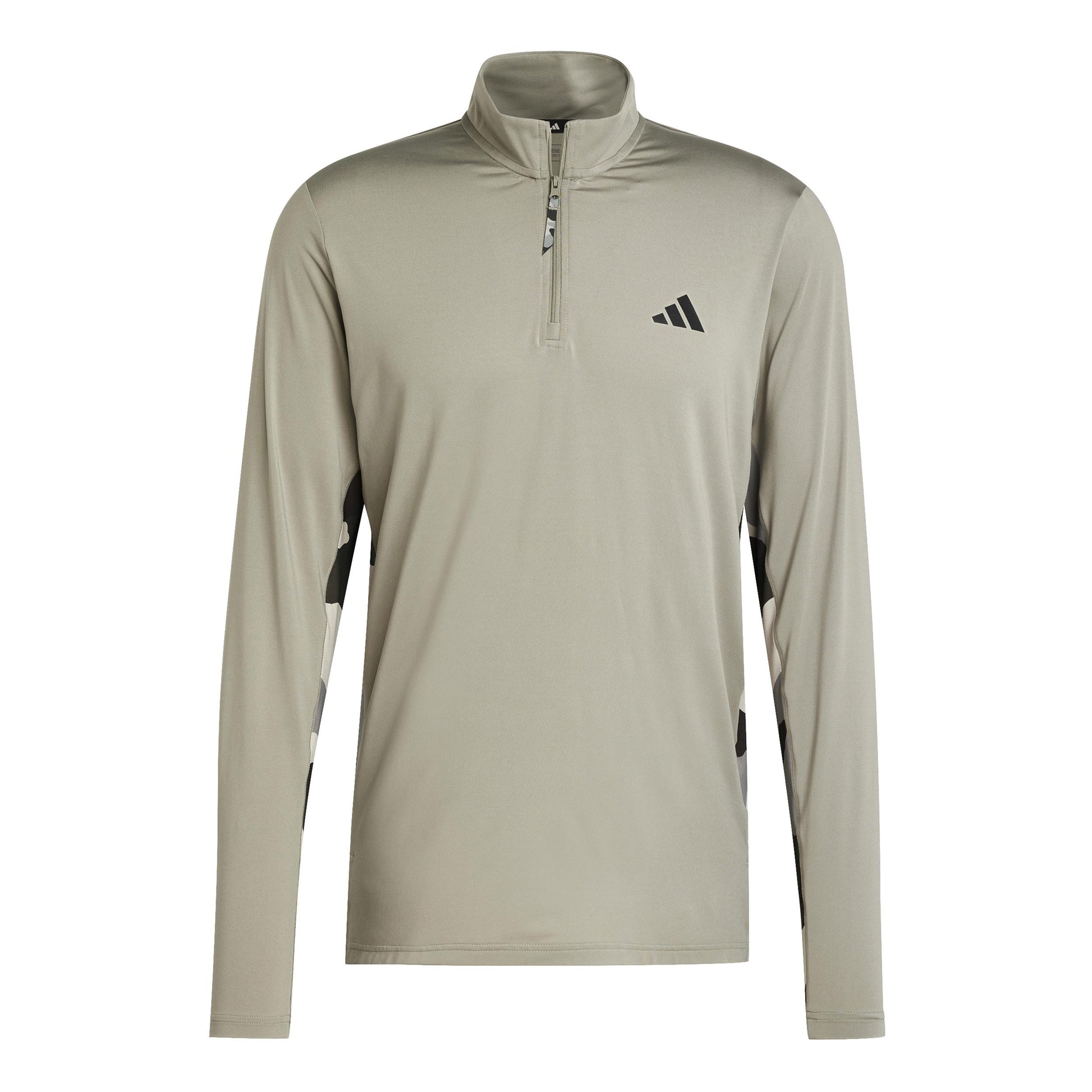 adidas Camo 1/4 Zip S dlouhým rukávem Muži - olivová,
