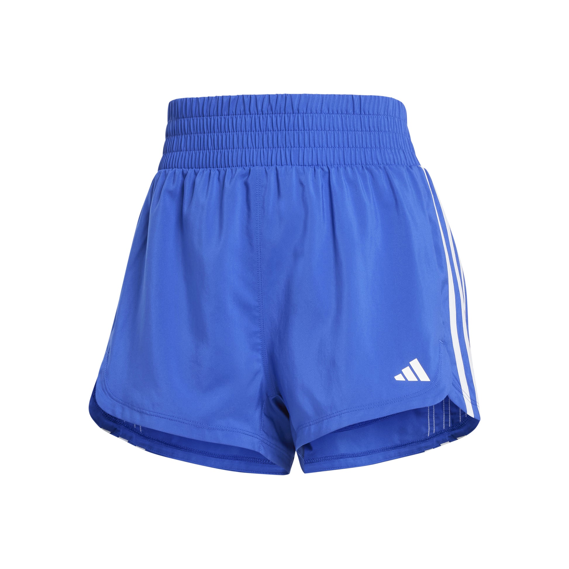 adidas Pacer Woven High 5in Šortky Dámy - modrá, bílá