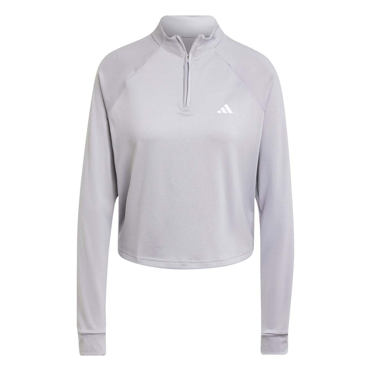 adidas Training Essential 1/4 Zip Longsleeve S dlouhým rukávem Dámy - světle šedá,