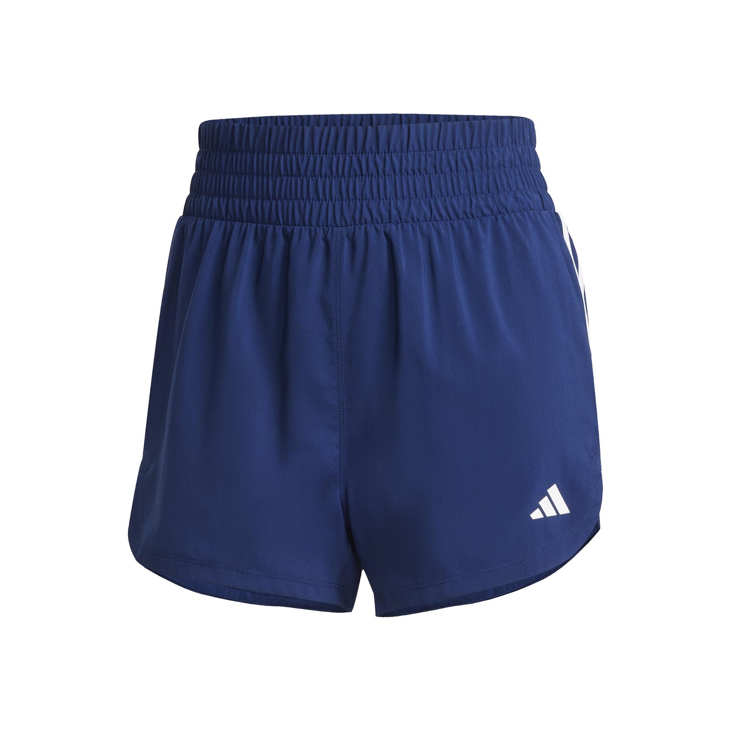 adidas Pacer Woven High 5in Šortky Dámy-Tmavě Modrá,Bílá