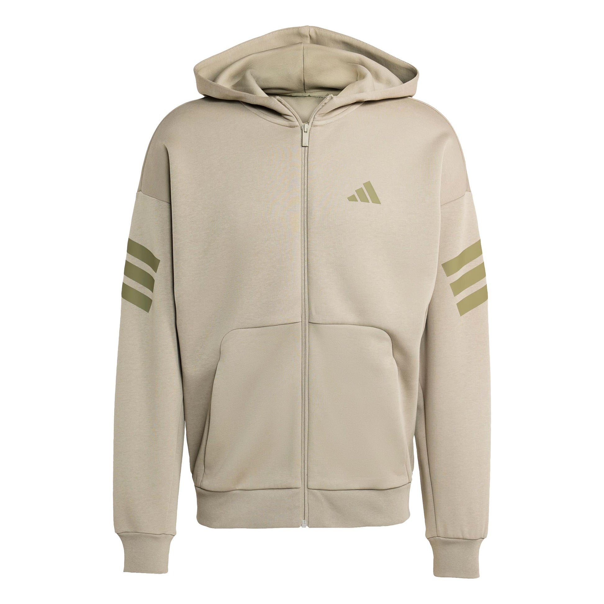 adidas 3Stripes Full-Zip Tréninková bunda Muži-béžová