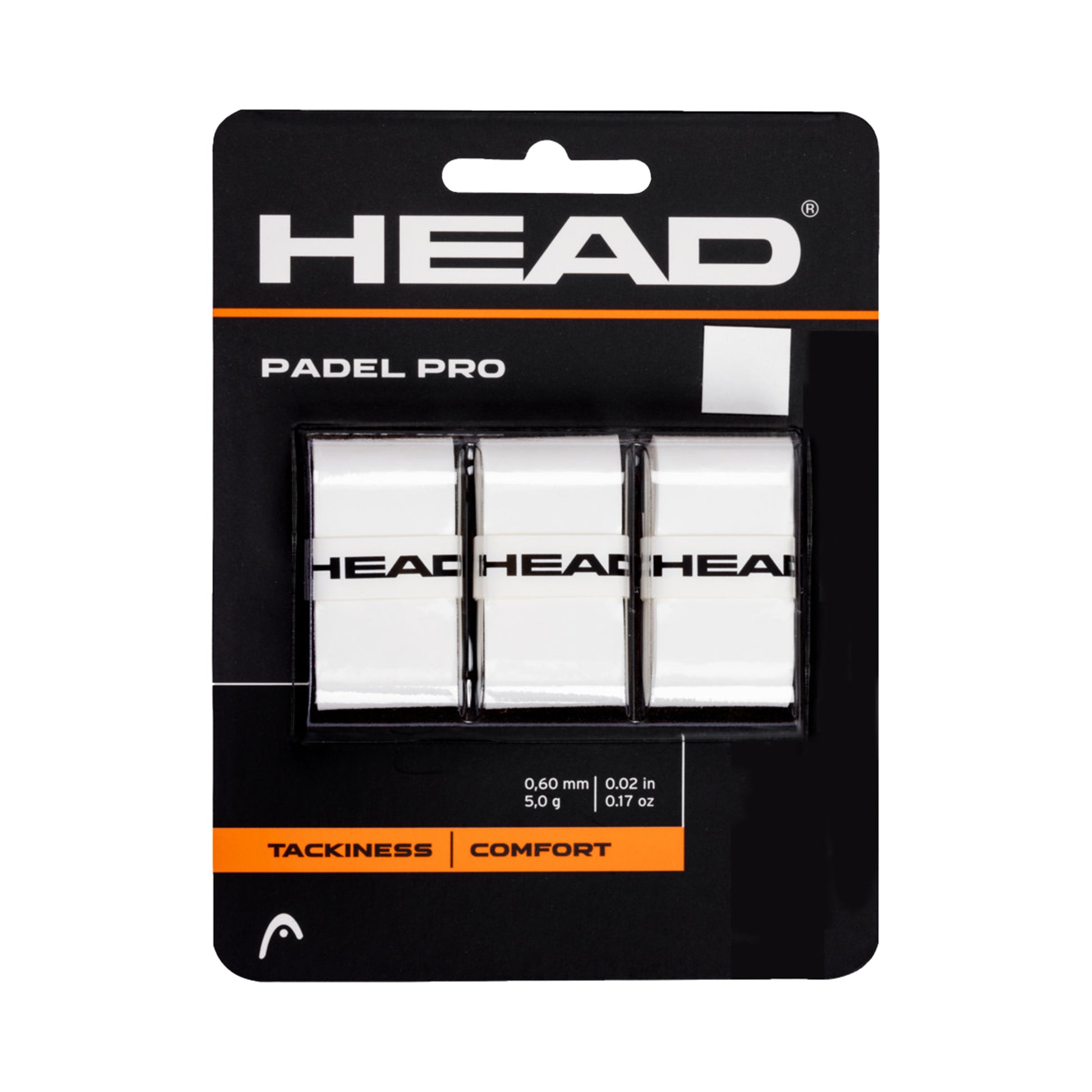 HEAD Padel Pro 3ks v baleni - bílá