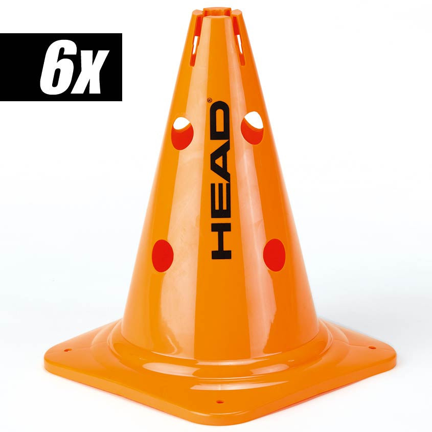 HEAD Kužely 6ks Balení Velký-Oranžová
