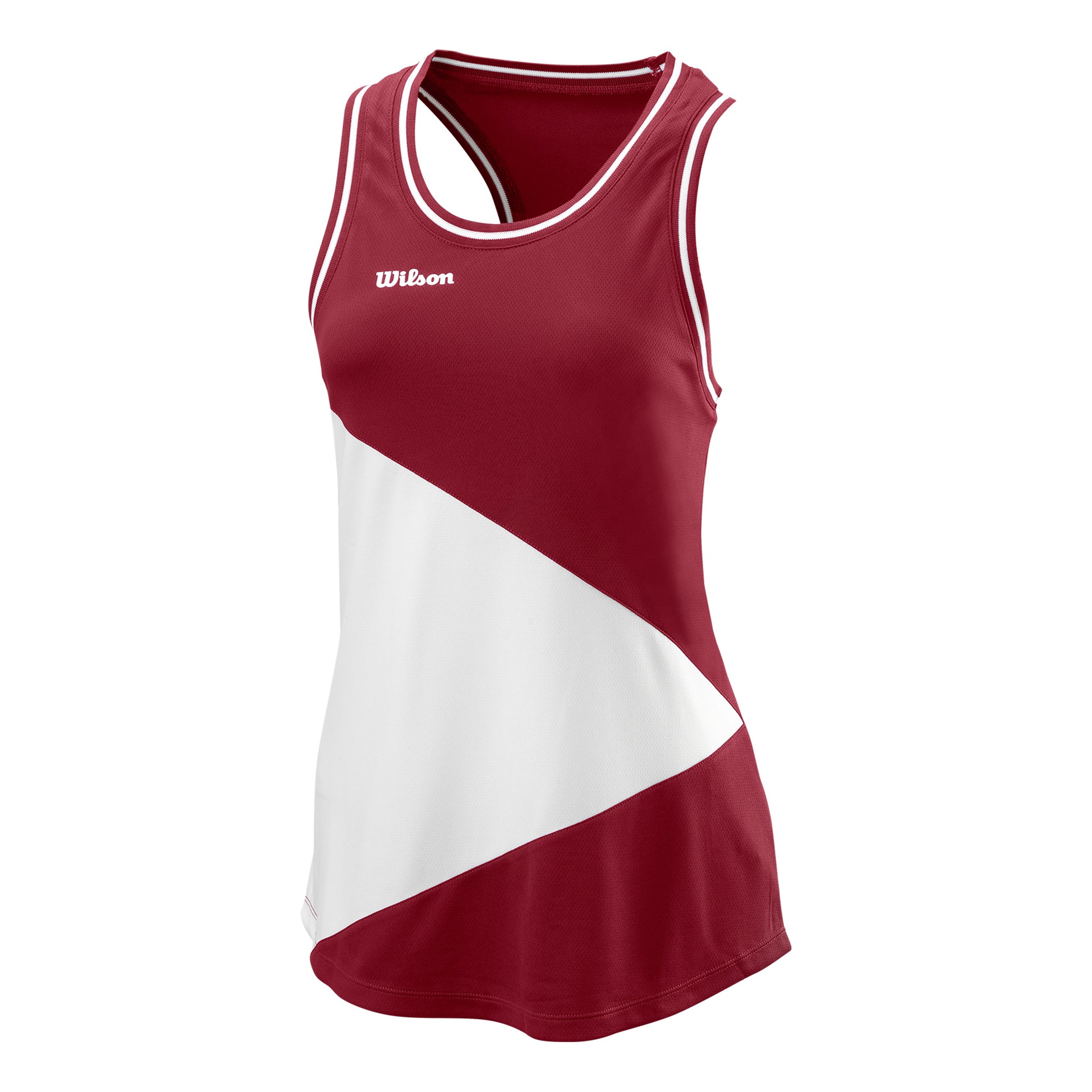 Wilson Team II Sportovní Tílko Dámy-Tmavě Červená,Bílá