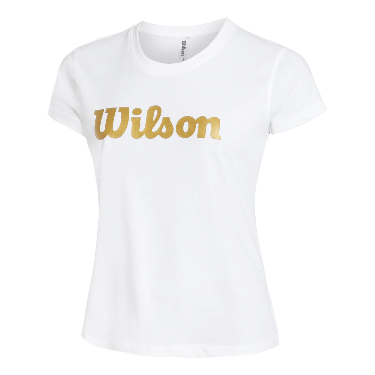 Wilson Script Tech Tričko Dámy - bílá, zlatá