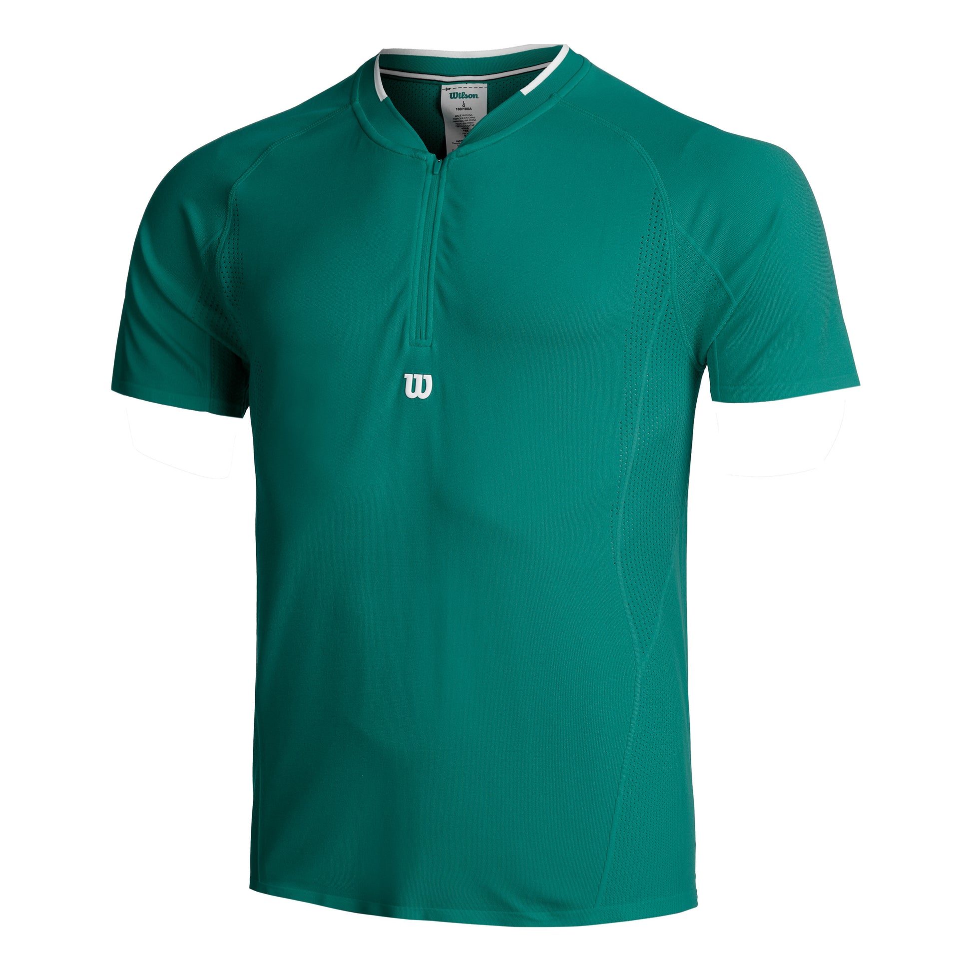 Wilson Players Seamless Zip Henley 2.0 Tričko Muži-Zelená