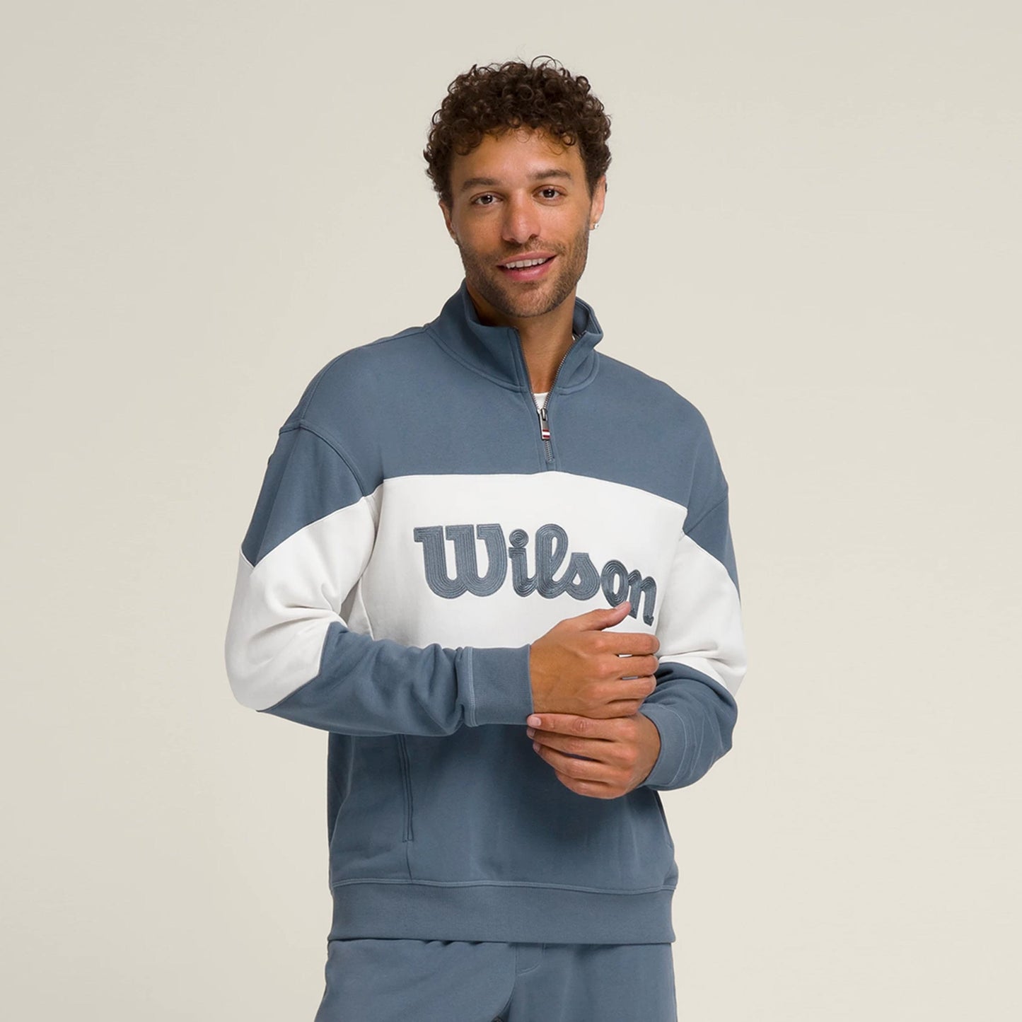 Wilson Parkside Half-Zip Mikina Muži-Modrá