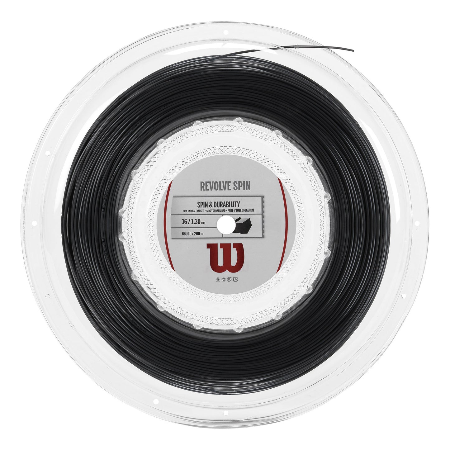 Wilson Revolve Spin Výplet-Role 200m-Černá