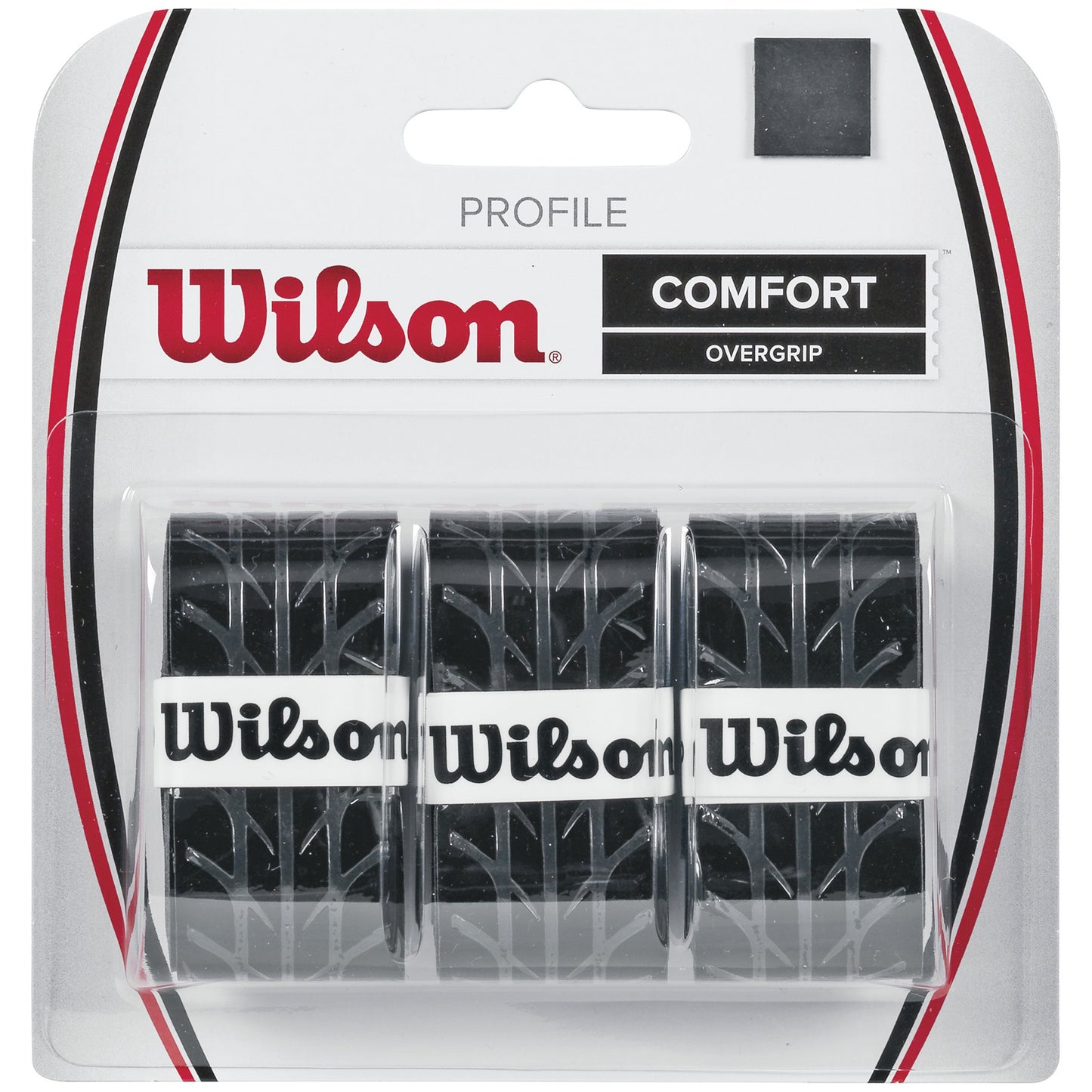 Wilson Profile Overgrip 3ks V Baleni-Černá