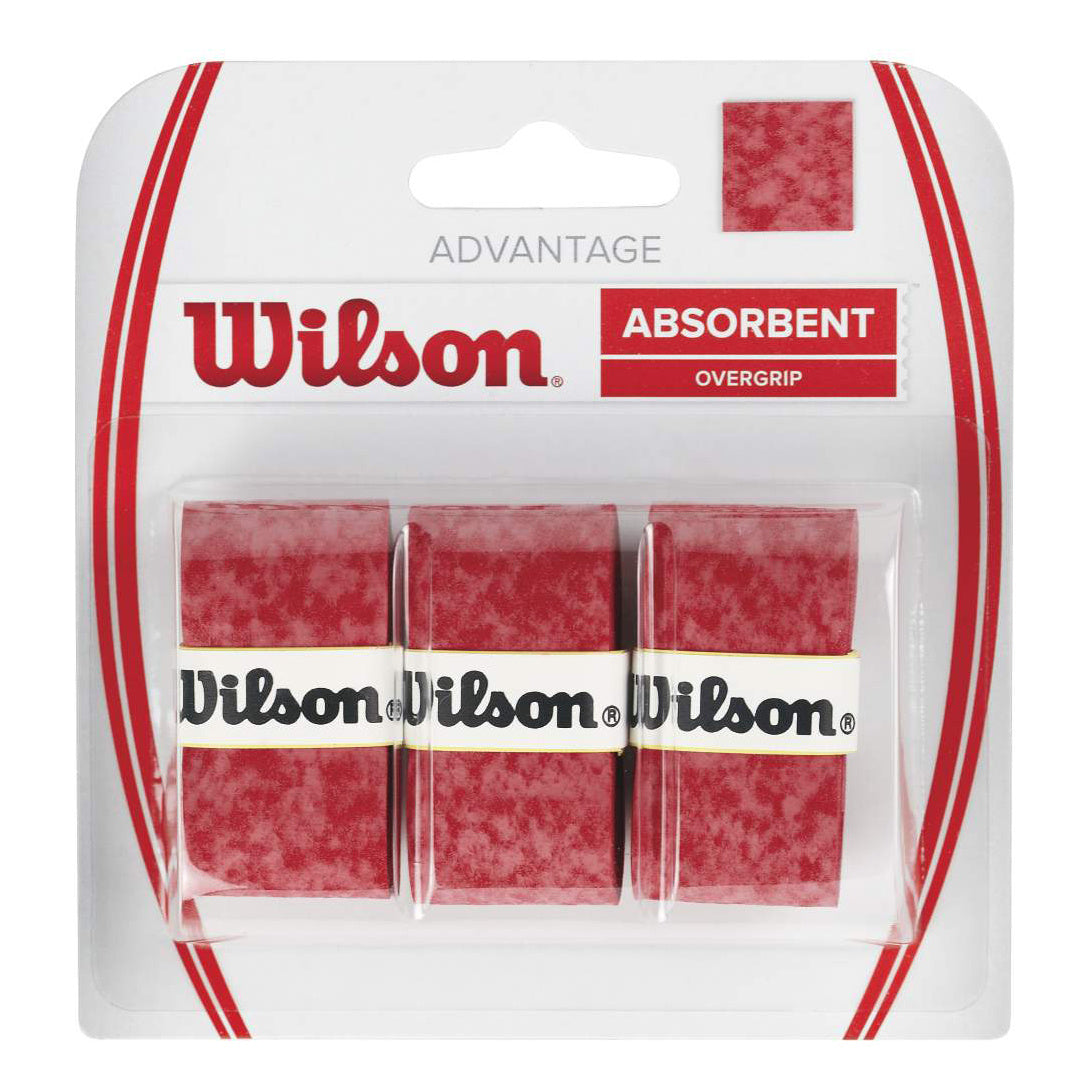 Wilson Advantage Overgrip 3ks v baleni - červená