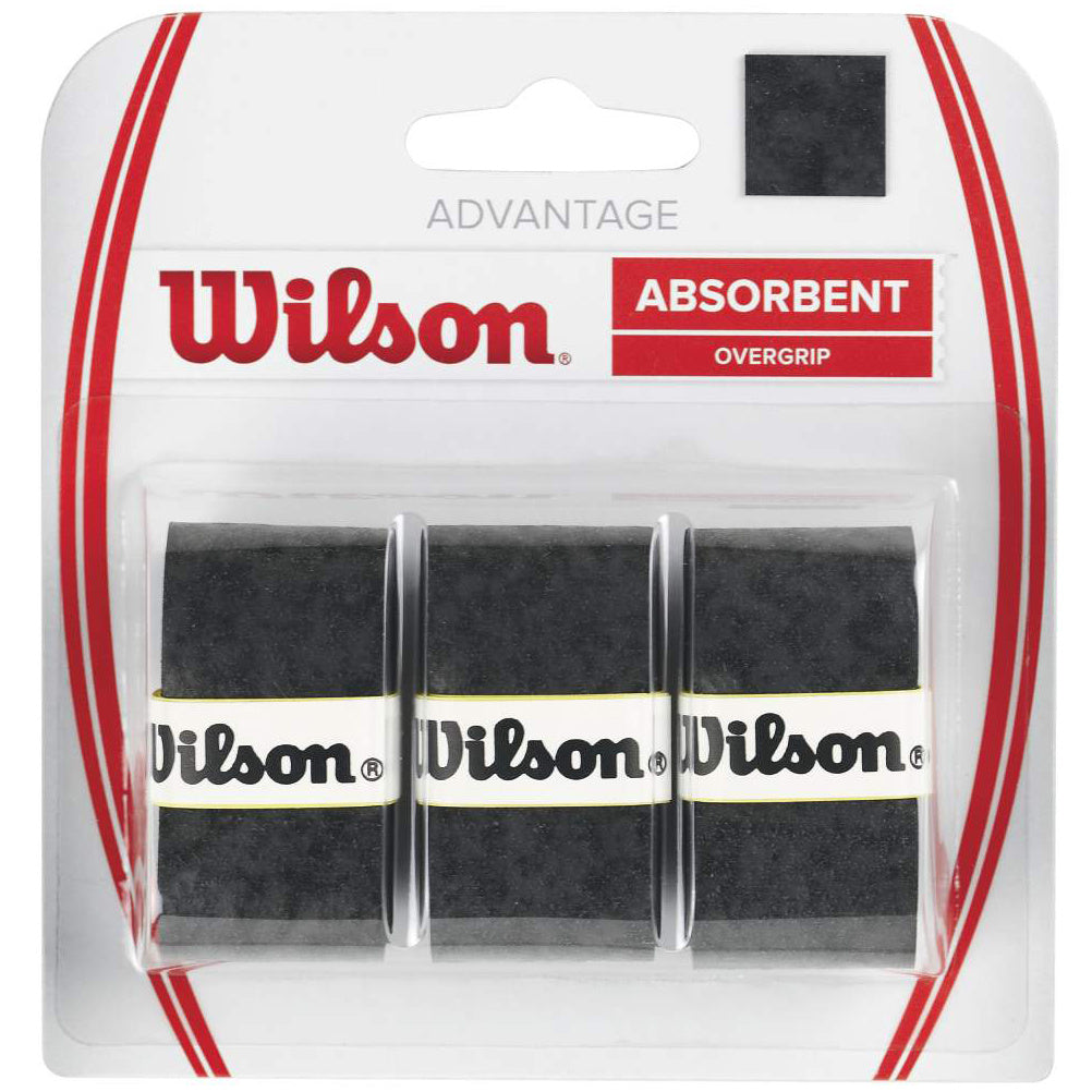 Wilson Advantage Overgrip 3ks V Baleni-Černá