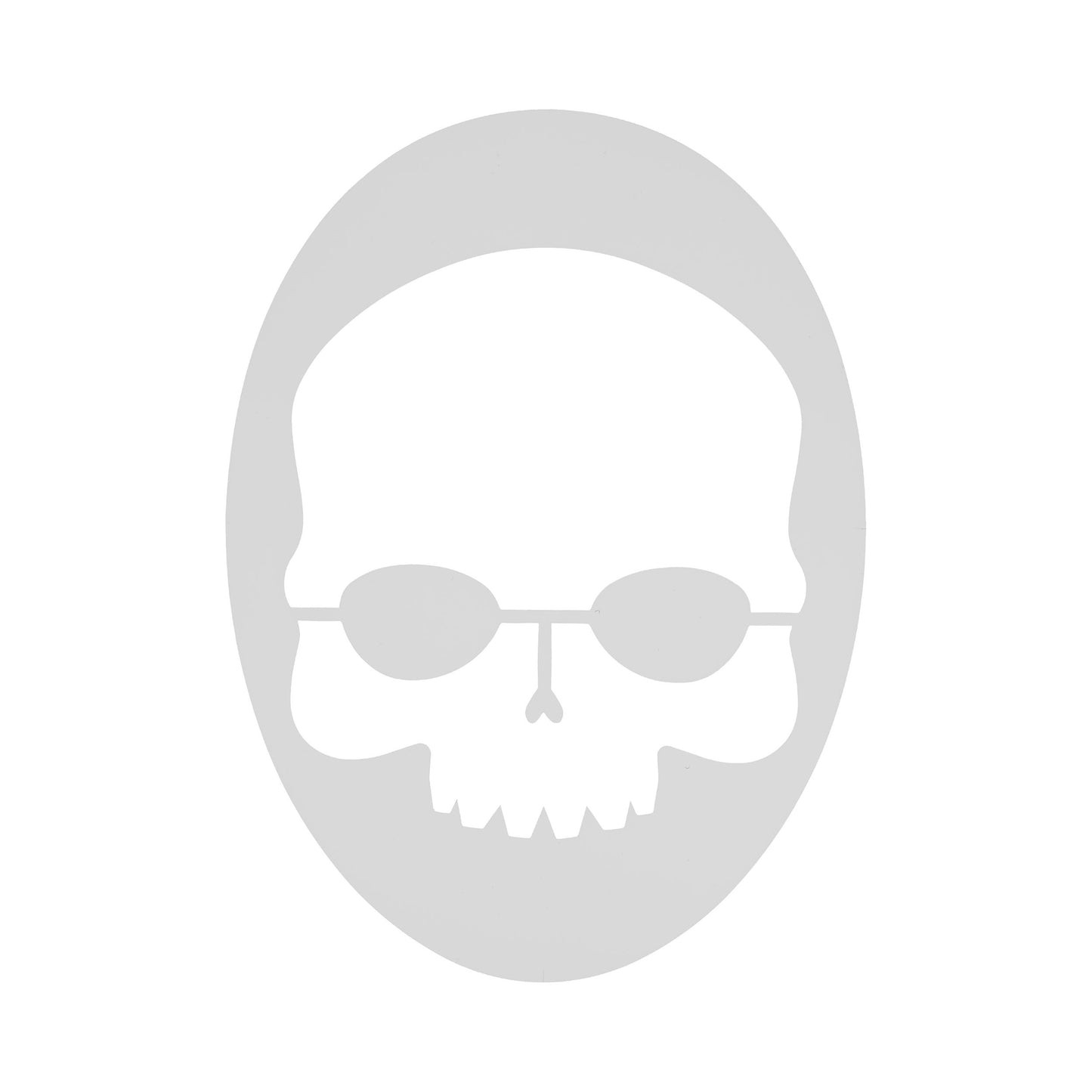 Prince Skull Stencil Šablona Pro Vykreslení Loga-Bílá