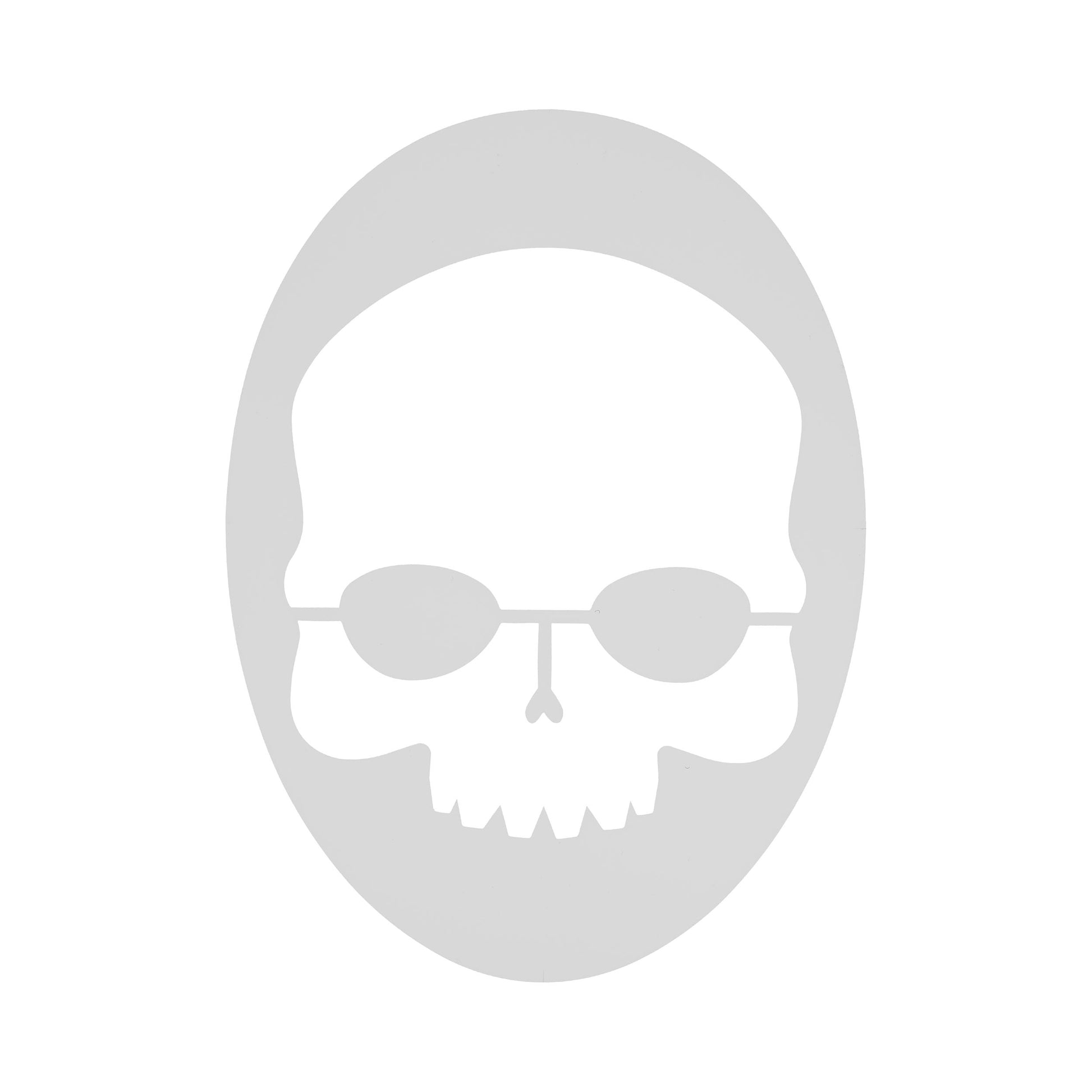 Prince Skull Stencil Šablona Pro Vykreslení Loga-Bílá