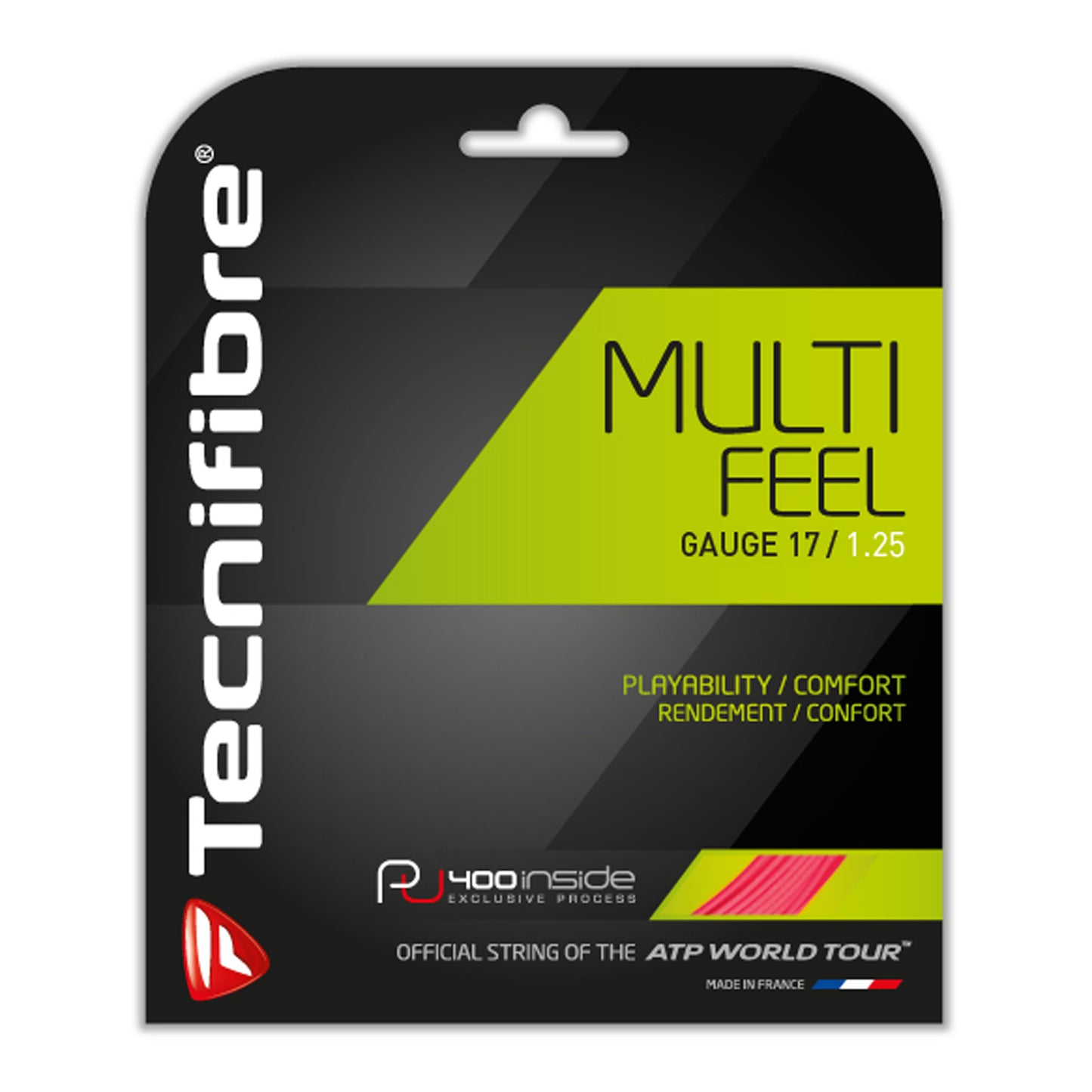 Tecnifibre Multifeel Výpletová sada 12,2m - neonové růžová