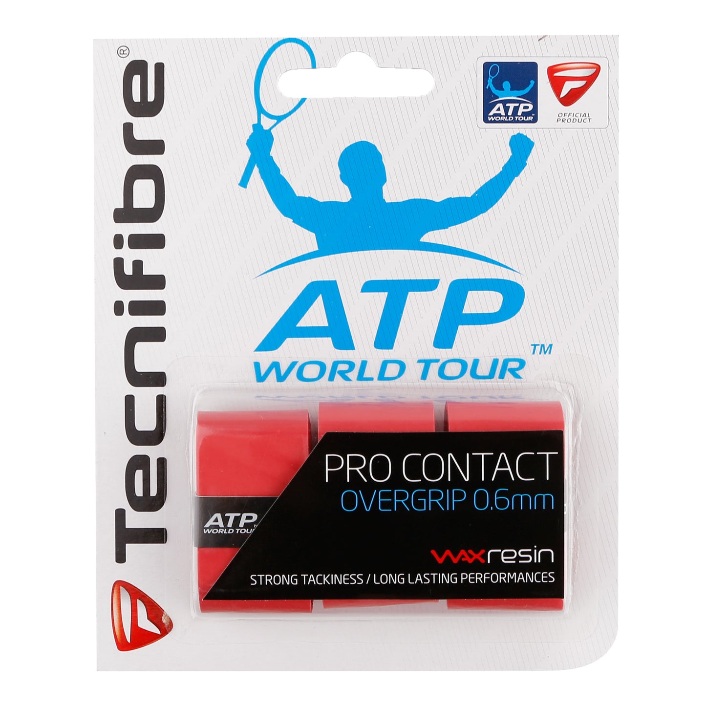 Tecnifibre Contact Pro 3er 3ks V Baleni-Červená