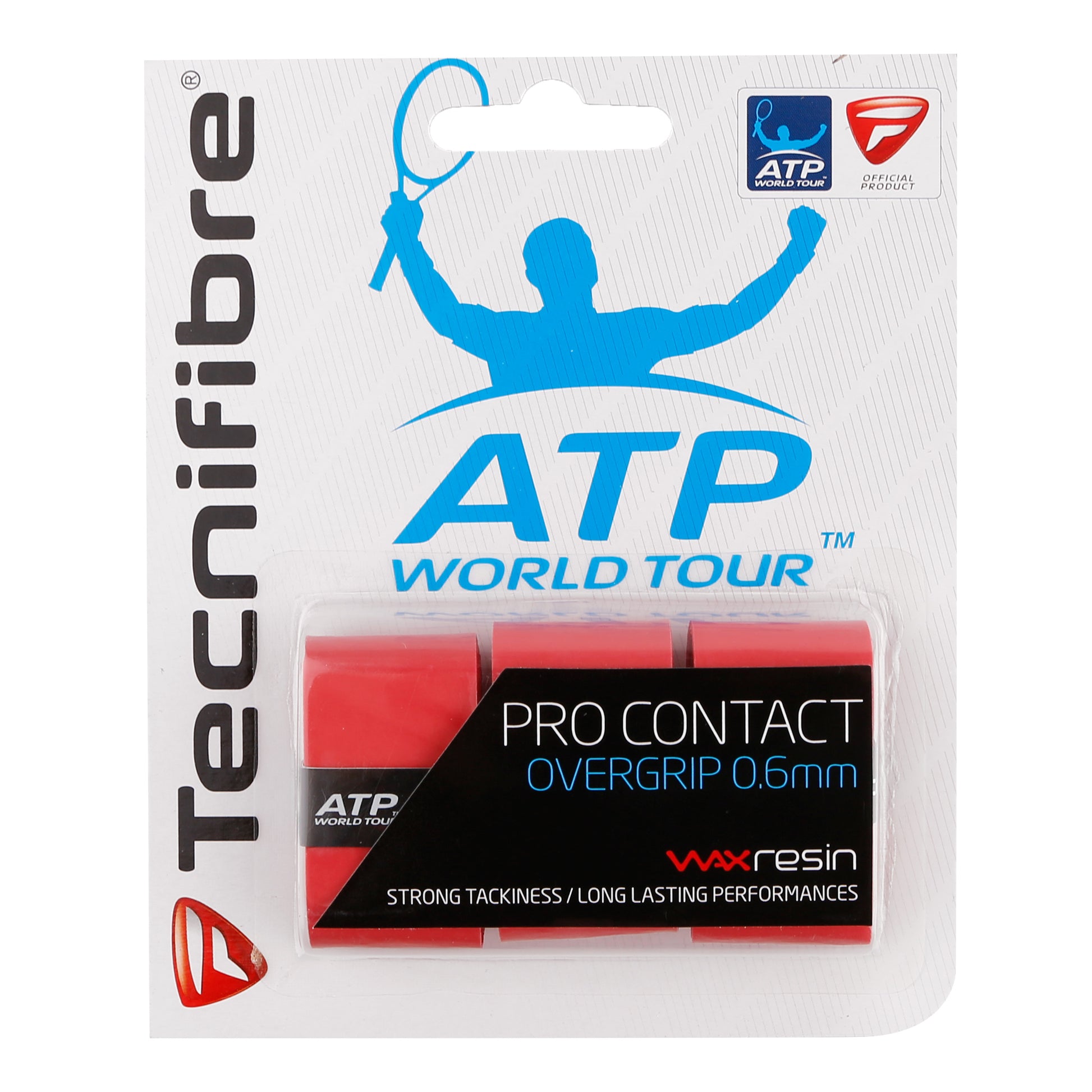 Tecnifibre Contact Pro 3er 3ks V Baleni-Červená