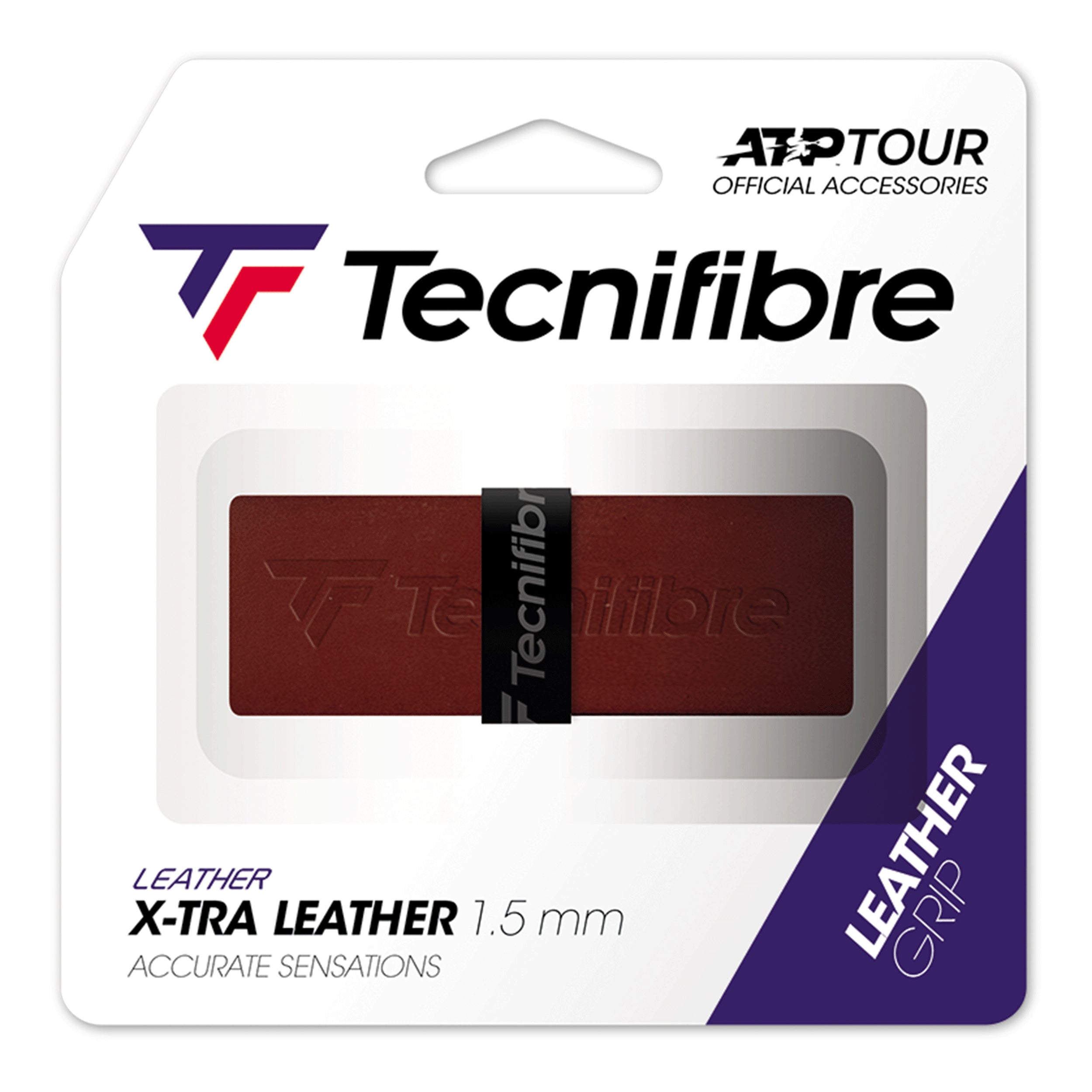 Tecnifibre Lederband 1ks V Balení-Hnědá