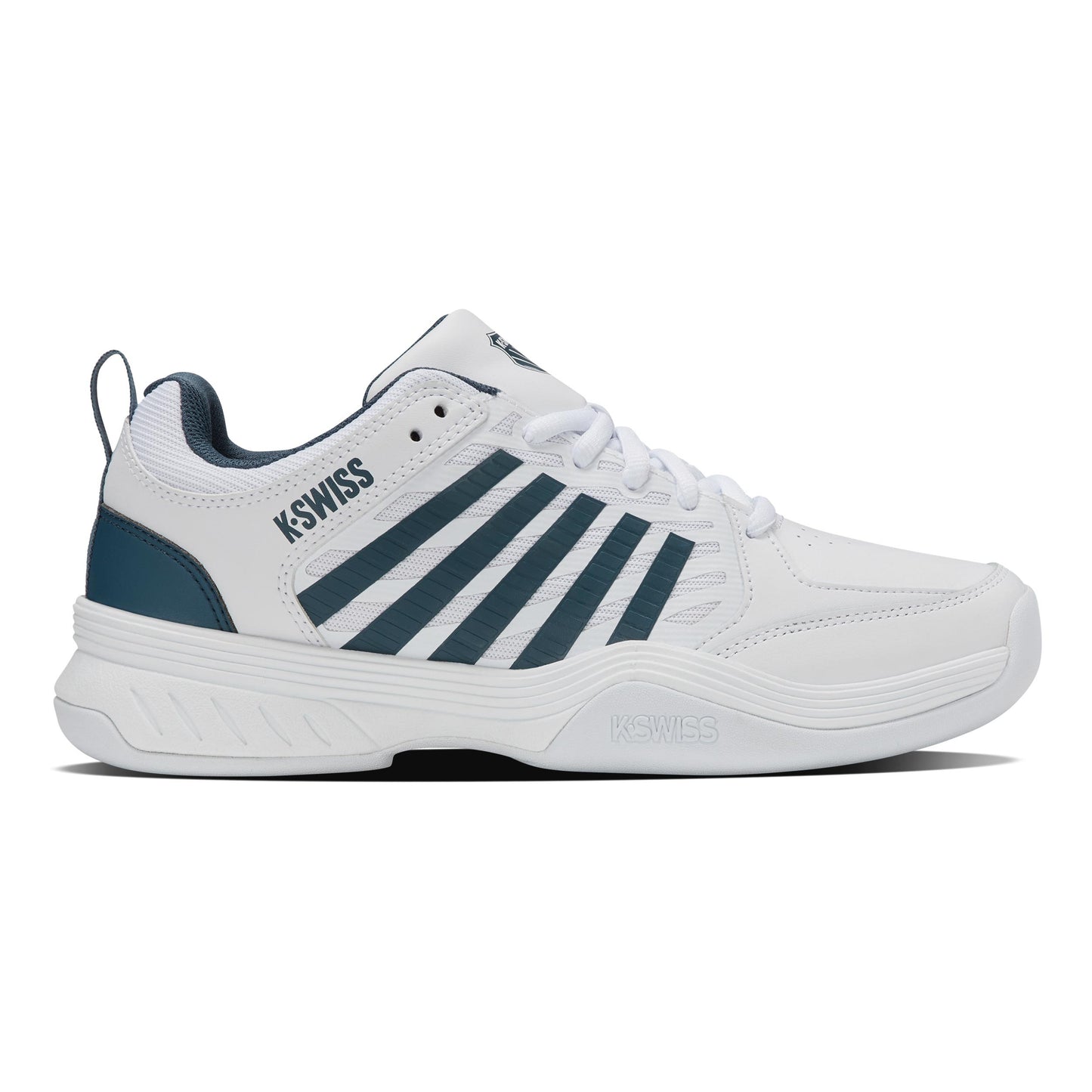 K-Swiss Court Express 2 Obuv Na Koberce Muži - Bílá,Petrolejová