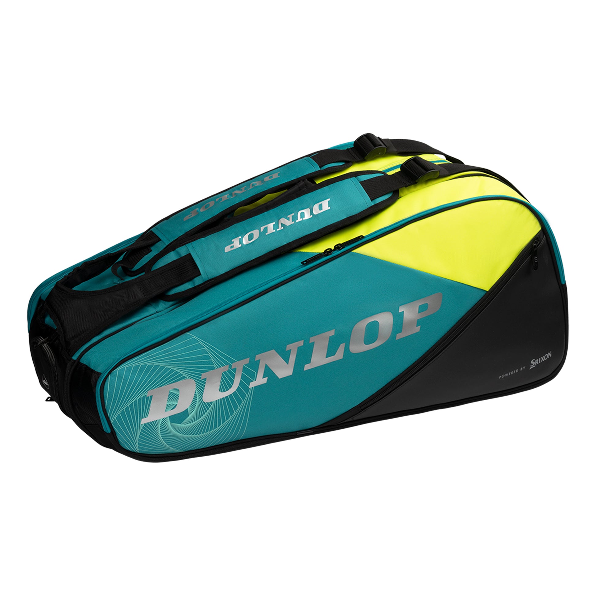 Dunlop SX Performance Taška Na Raketu 12ks-Černá,Tyrkysová