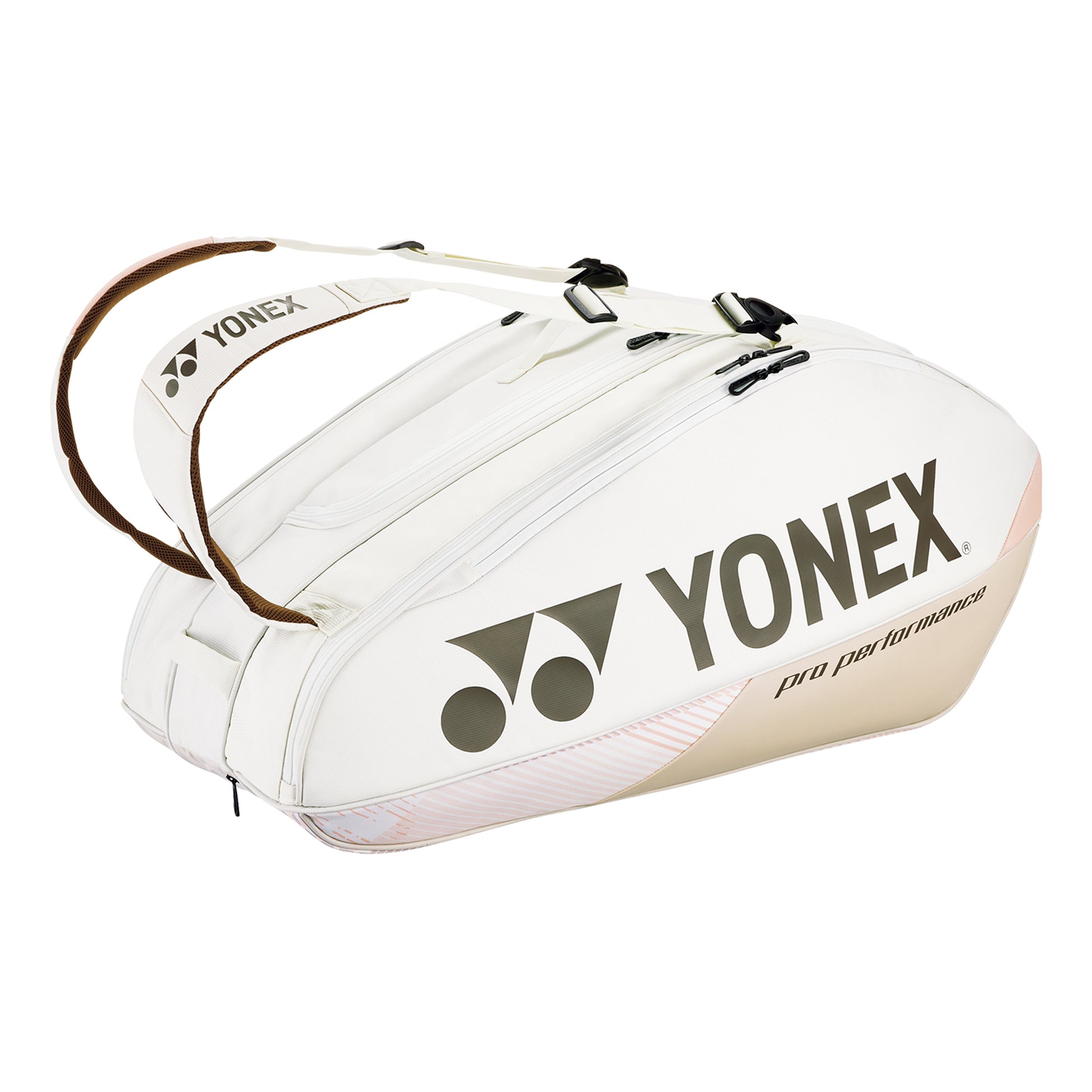 Yonex Pro Racquet Bag Sand Beige Taška Na Raketu 10ks-Béžová,Růžová