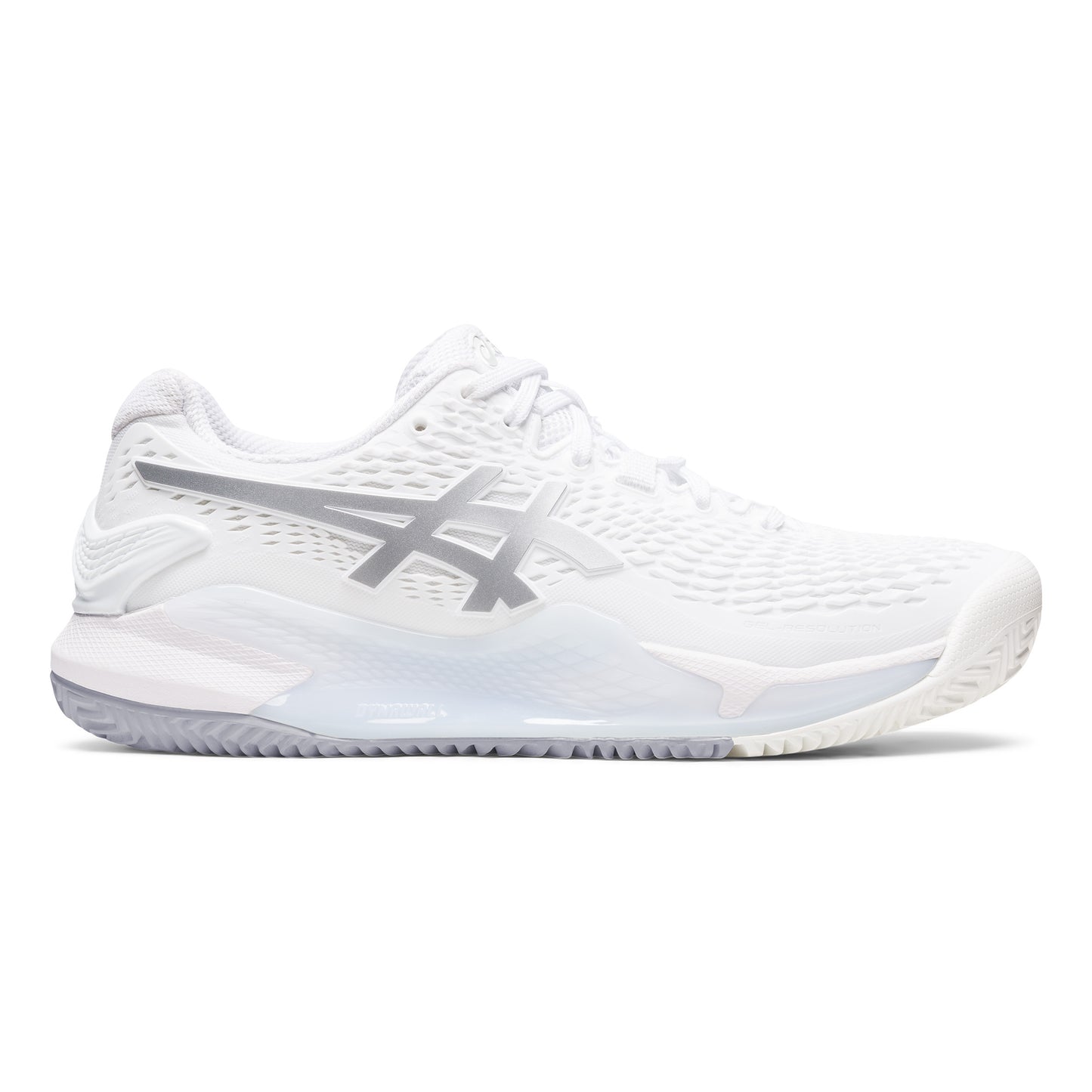 ASICS Gel-Resolution 9 Obuv na antuku Dámy - bílá, stříbrná