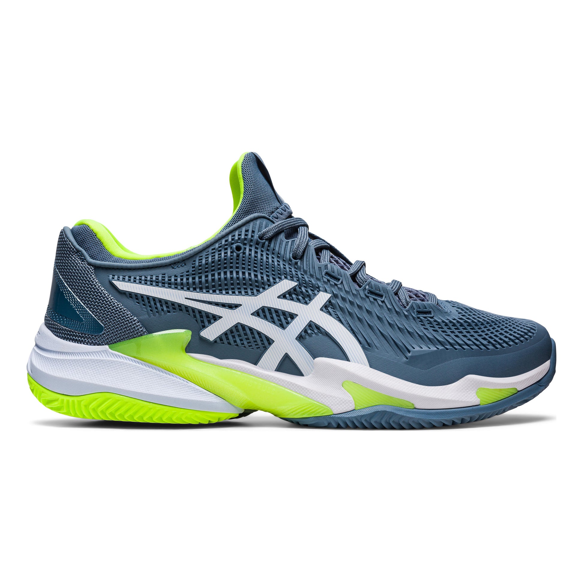 ASICS Court FF 3 Obuv na antuku Muži - modrá, neonově zelená