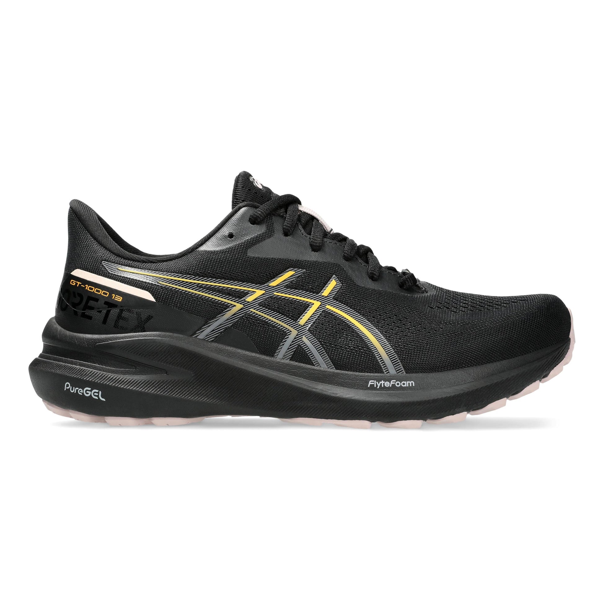 ASICS GT-1000 13 GTX Stabilní Obuv Dámy-Černá,Oranžová