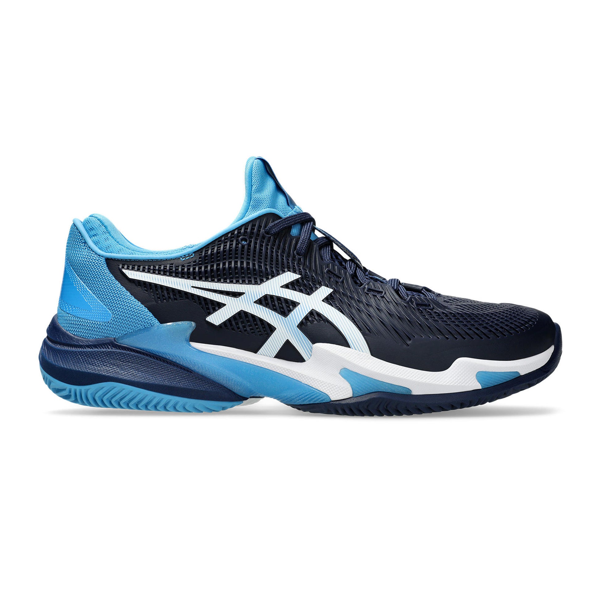 ASICS Court FF 3 Novak Obuv na antuku Muži - tmavě modrá, světle modrá
