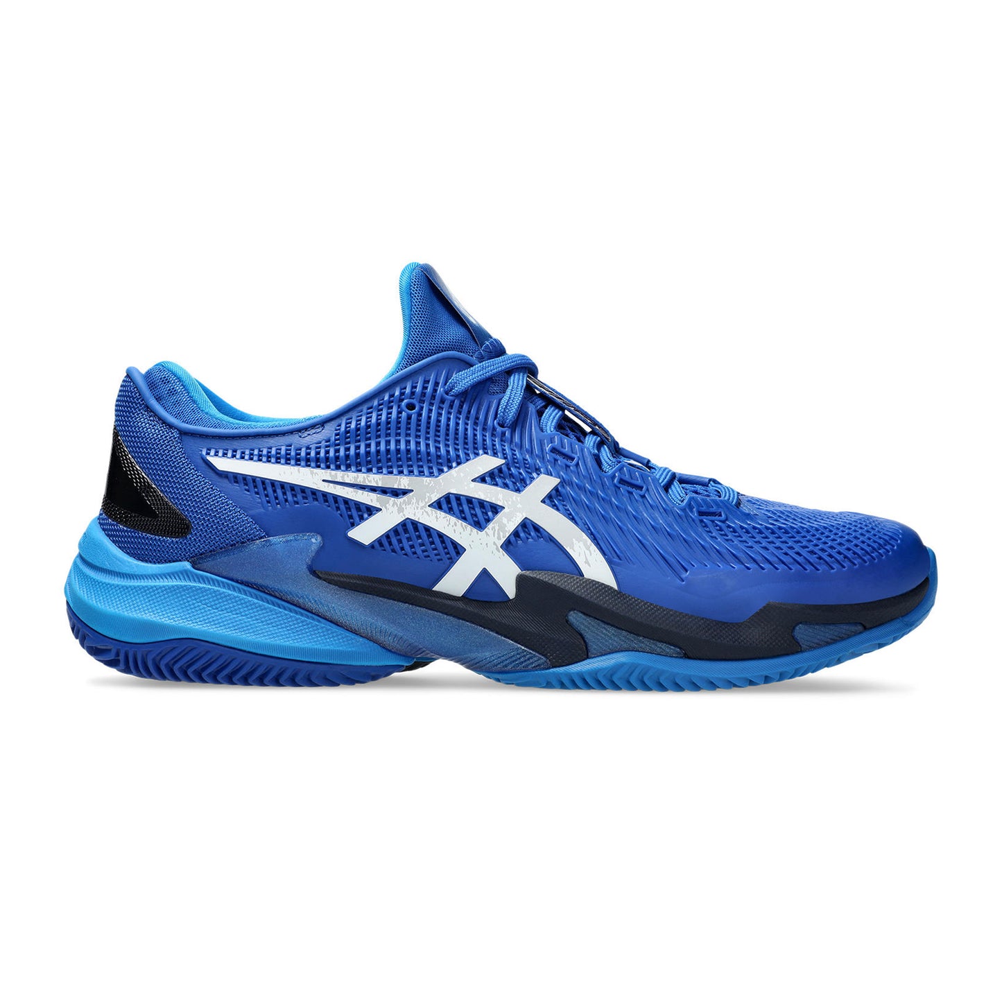 ASICS Court FF 3 Novak Obuv na antuku Muži - modrá, stříbrná