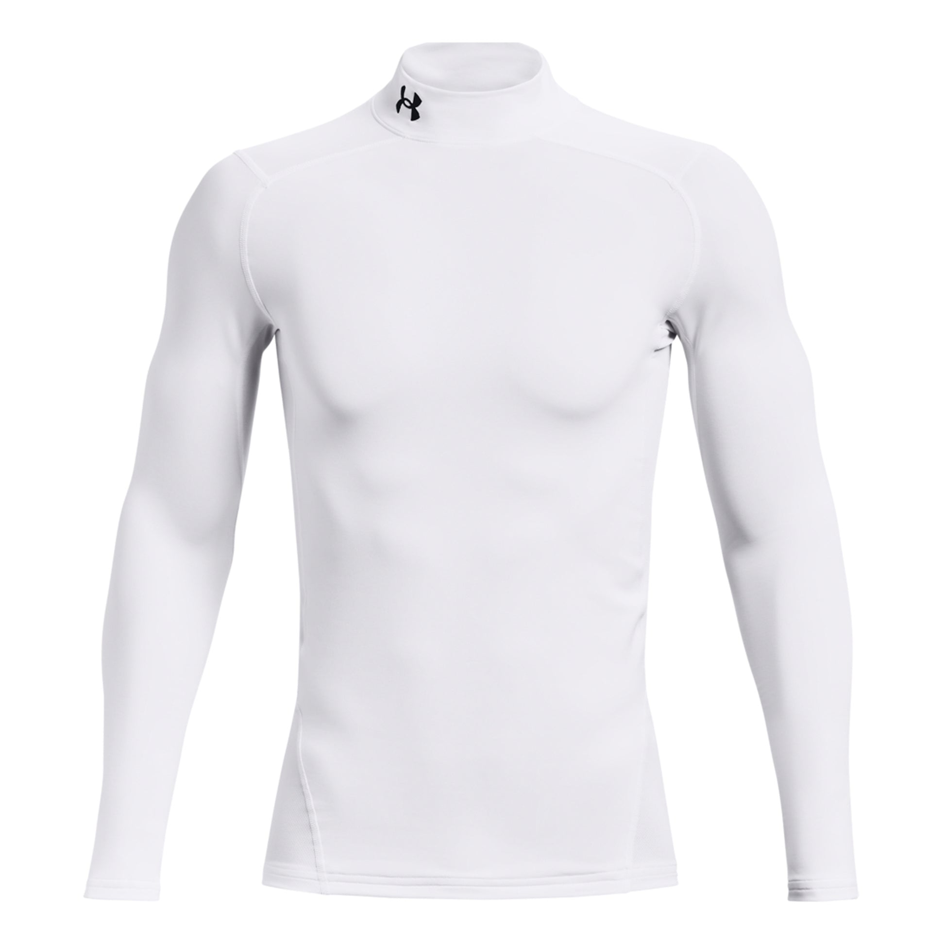 Under Armour Coldgear Comp Mock S Dlouhým Rukávem Muži-Bílá
