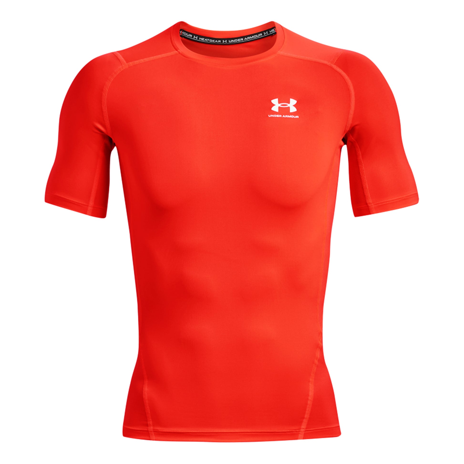 Under Armour Heatgear Comp Tričko Muži - neonově červená,