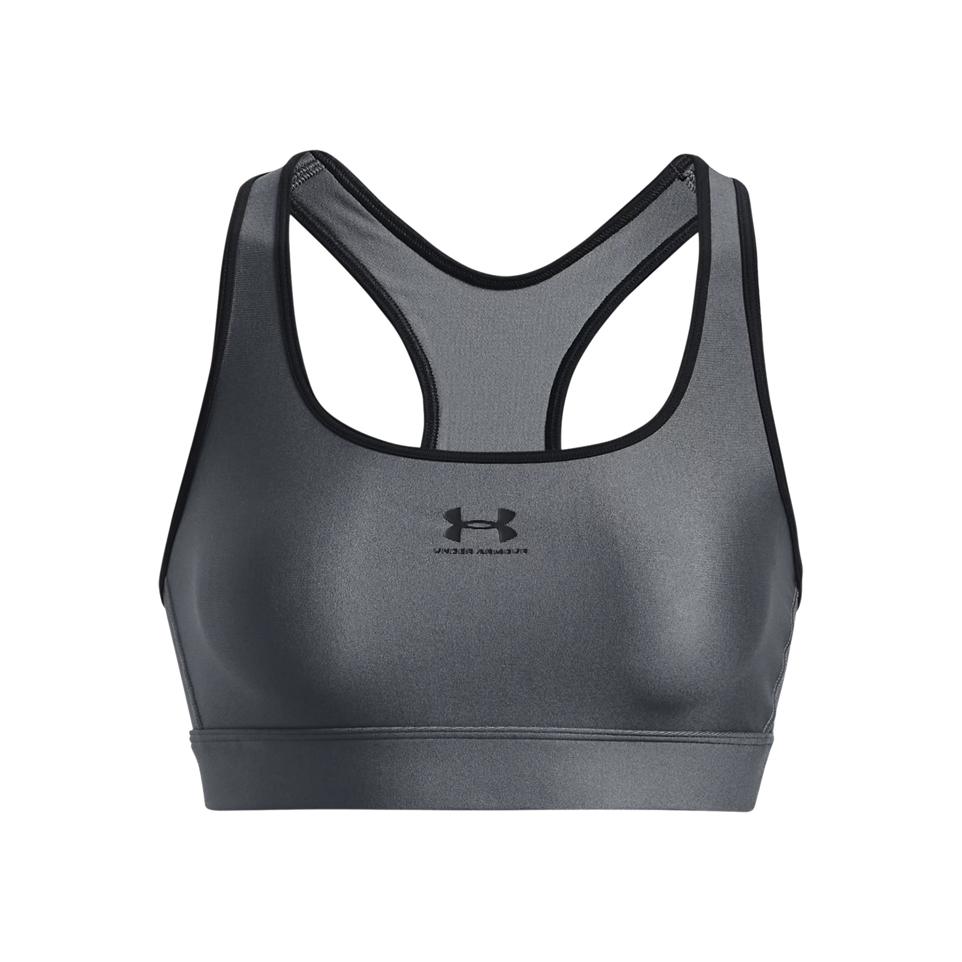 Under Armour Heatgear Mid Padless Sportovní Podprsenka Dámy-Šedá