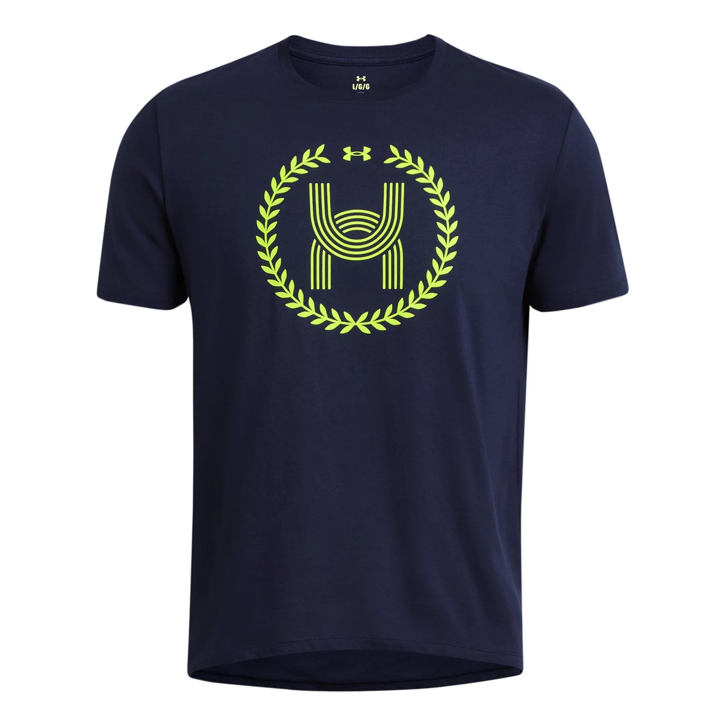 Under Armour Run Everywhere Wreath SS Bežecké Tričko Muži-Tmavě Modrá,Neonově Žlutá