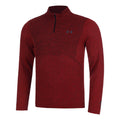 Seamless Stride 1/4 Zip S dlouhým rukávem Muži - červená,