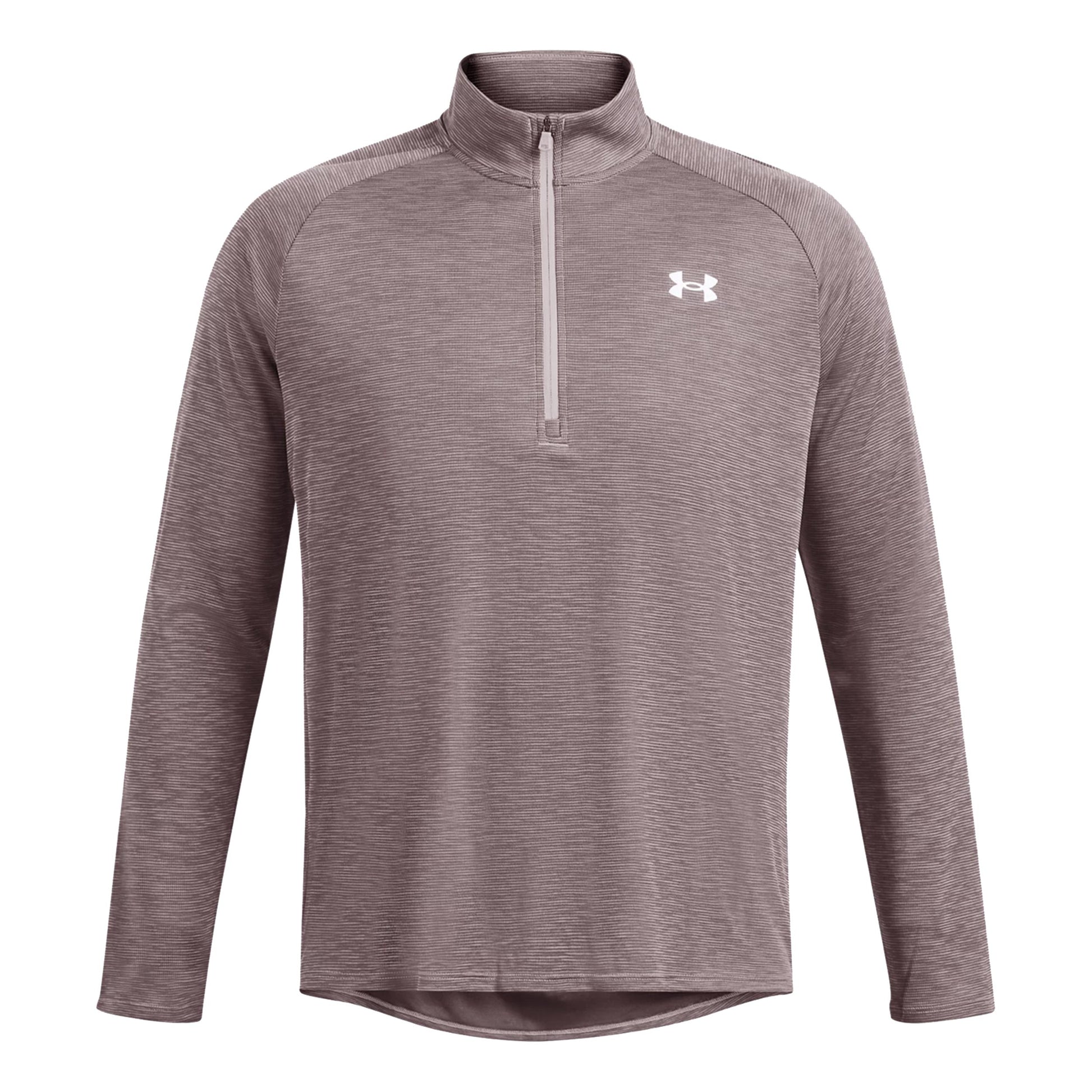 Under Armour Tech Textured 1/2 Zip S Dlouhým Rukávem Muži-Šedá