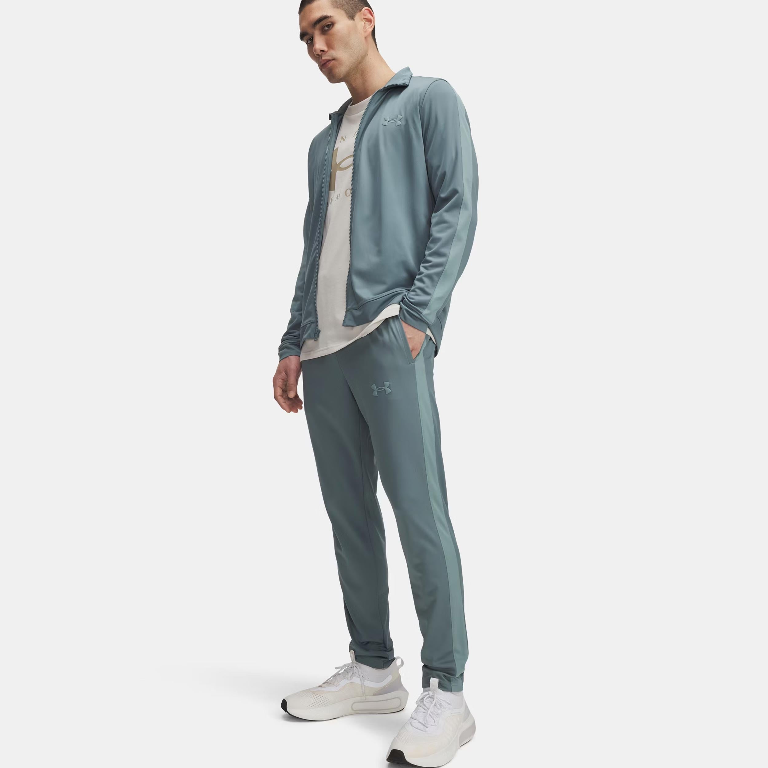 Under Armour Rival Knit Tréninkový Souprava Muži-Olivová