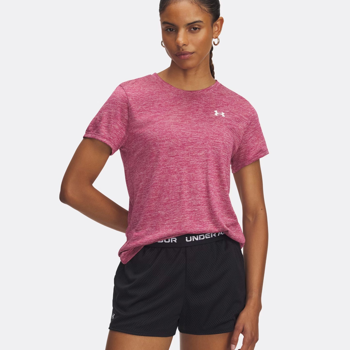 Under Armour Tech Twist Tričko Dámy-Berry,Bílá