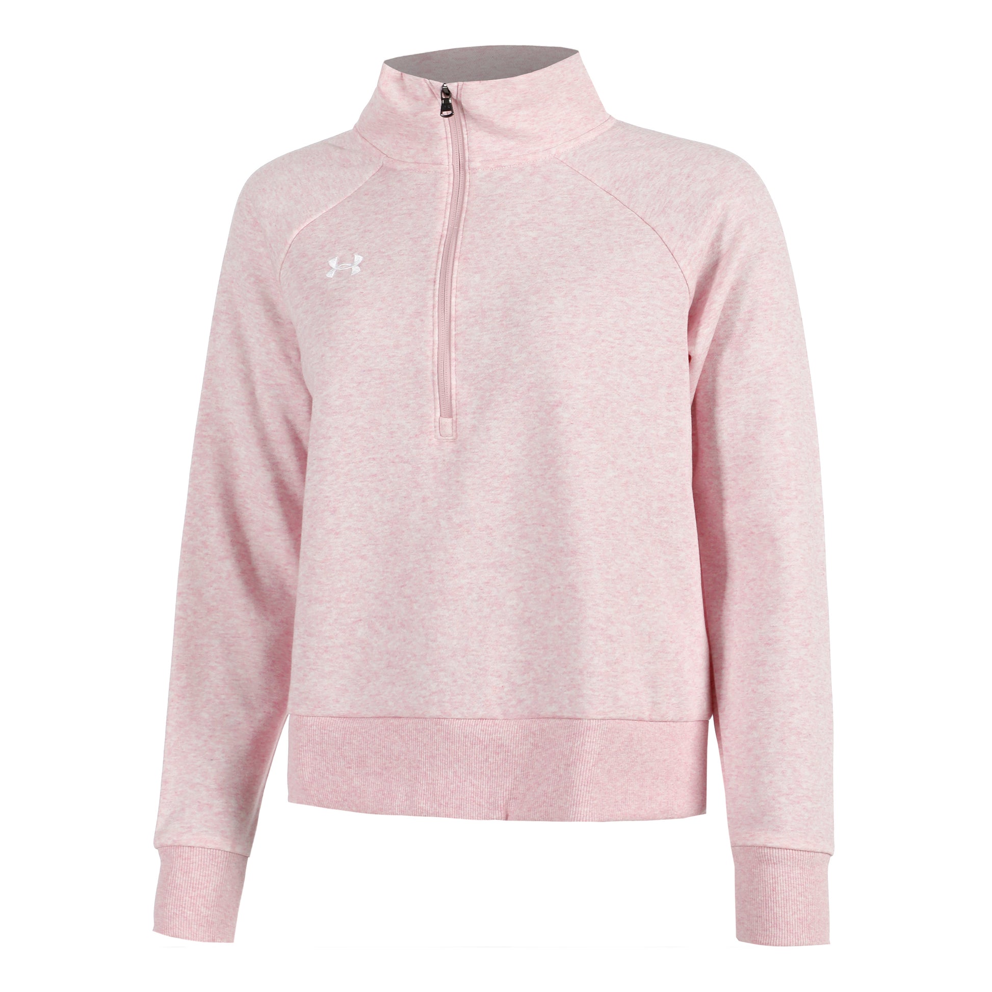 Under Armour Rival Fleece Half-Zip Mikina Dámy-Růžová