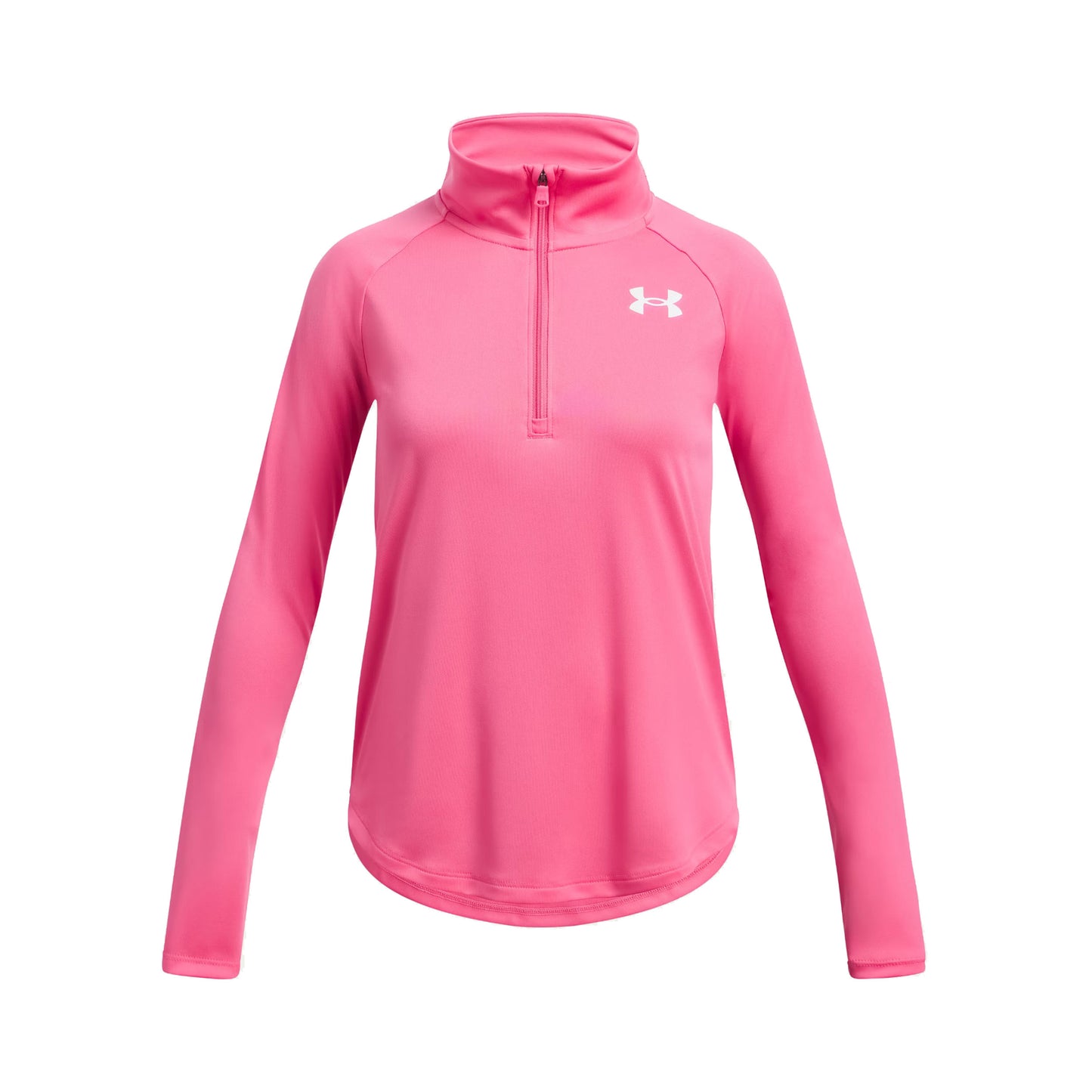 Under Armour Tech Graphic Half-Zip S Dlouhým Rukávem Dívky-Růžová