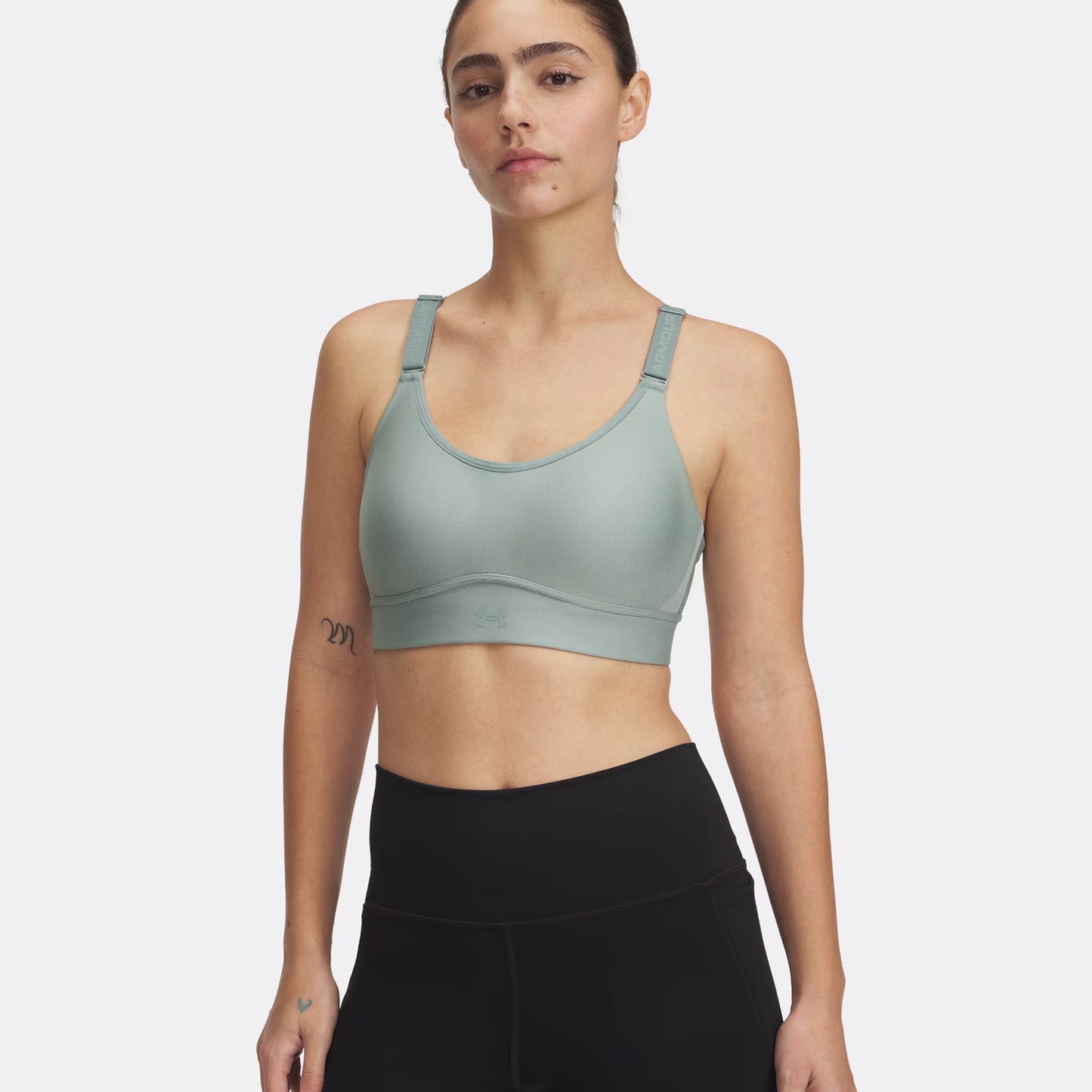 Under Armour Infinity Mid 2.0 Sportovní Podprsenka Dámy-Zelená