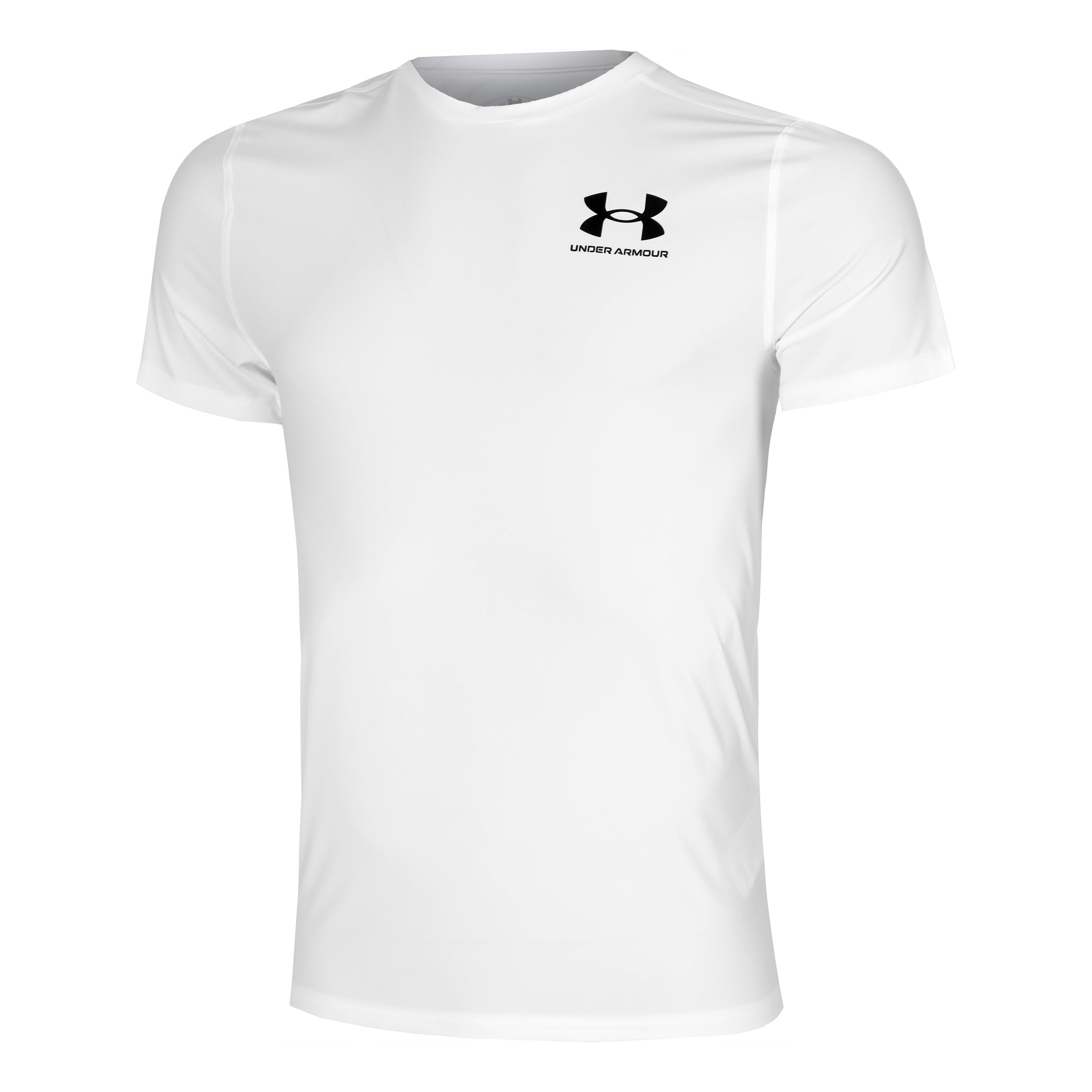 Under Armour Heatgear Fitted Tričko Muži-Bílá